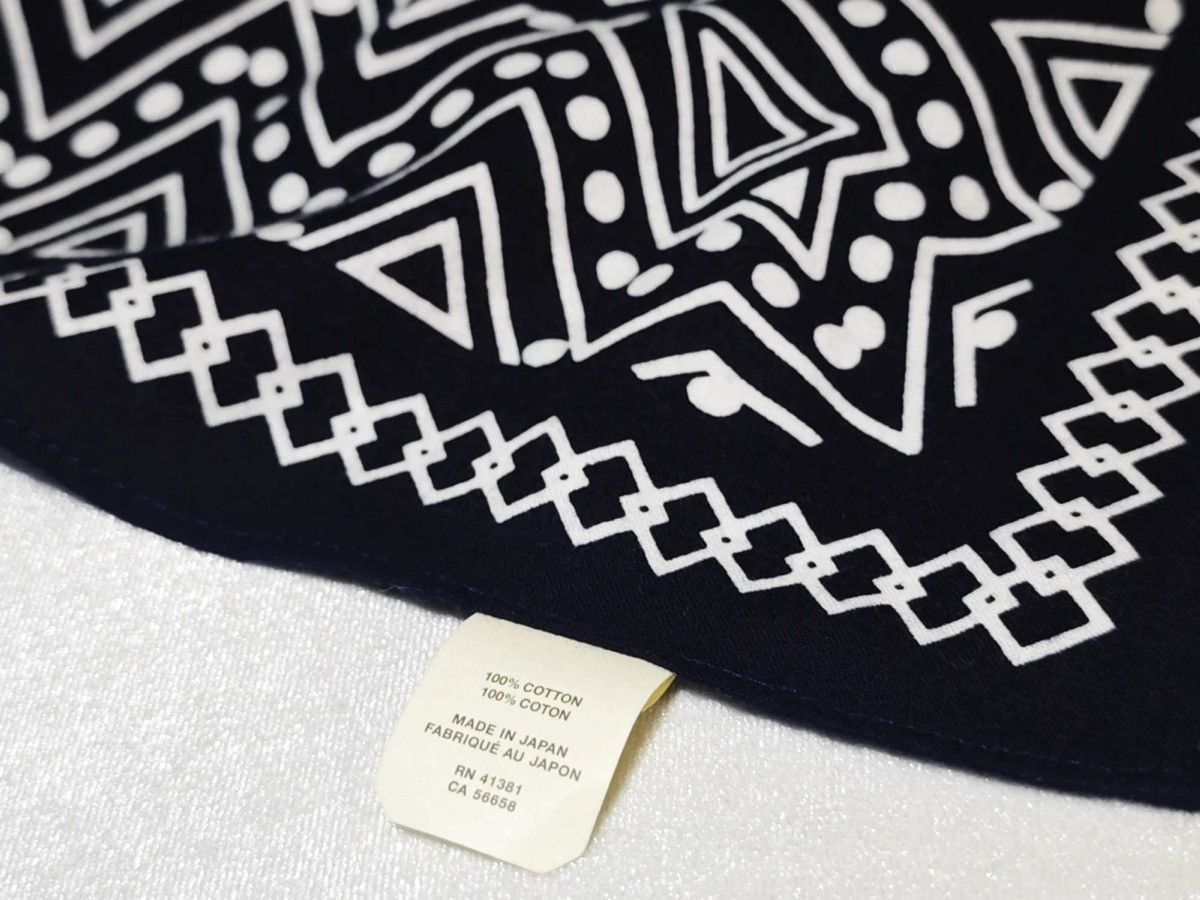RRL Ralph Lauren RRL Vintage Printed Bandanna COTTON Scarf handkerchief Size ONE SIZE - 5 Thumbnail