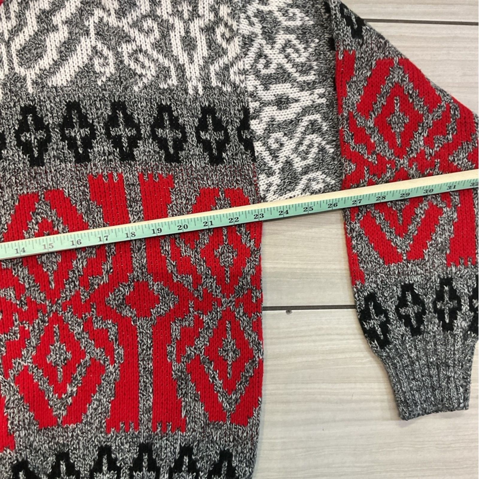 London Fog Vintage 90s London Fog Christmas Gray Sweater Size US L / EU 52-54 / 3 - 4 Thumbnail