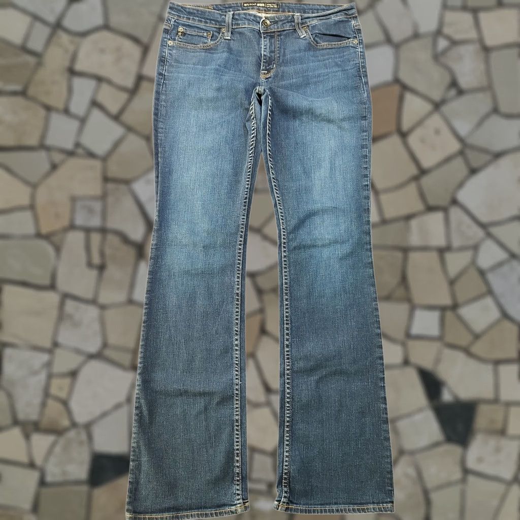 Denime BIG STAR Remy Bootcut Jeans Womens Blue Denim Tag 32 X 33 Inseam Low Rise Boot Size 24" / US 00 / IT 34 - 1 Thumbnail