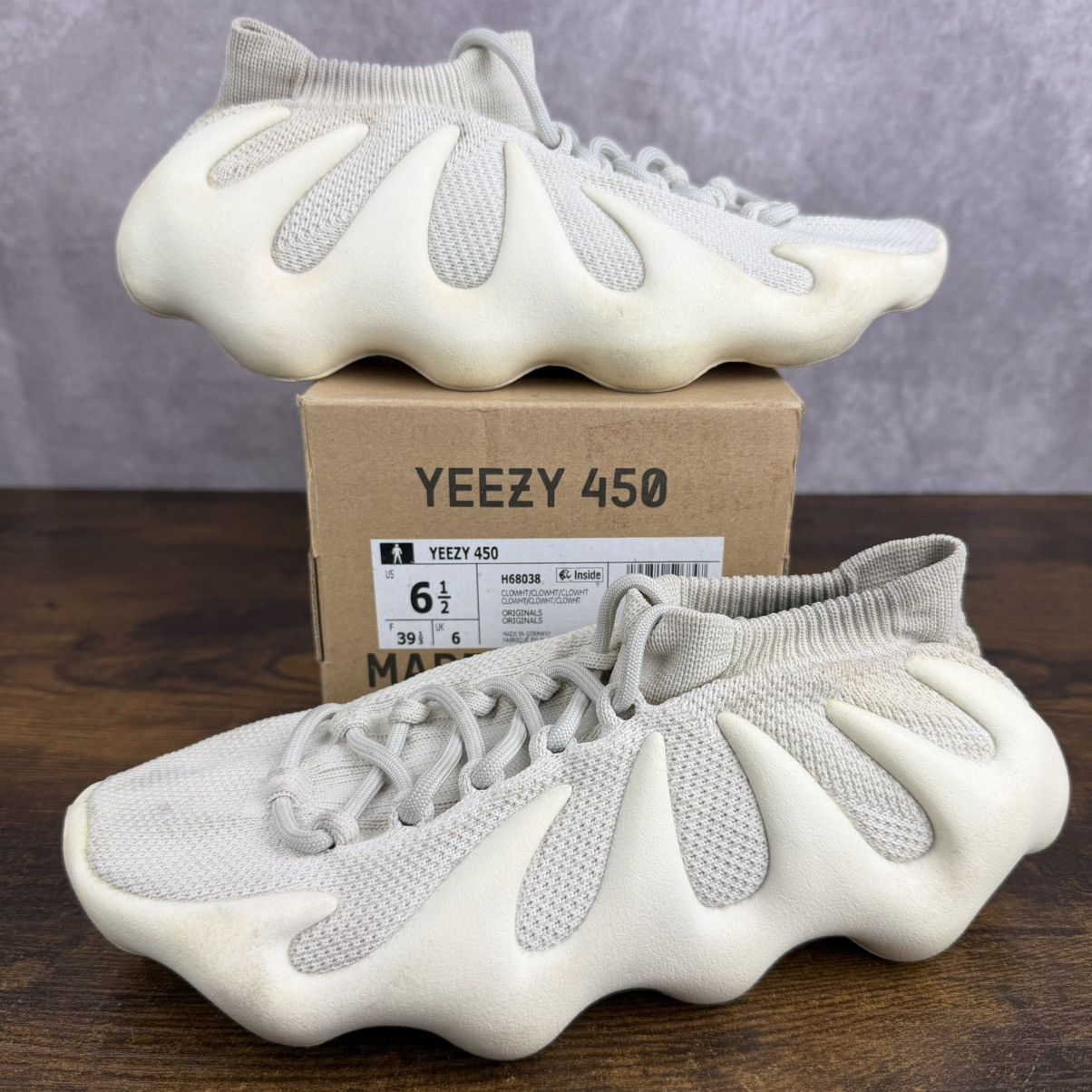 Adidas × Kanye West Adidas Yeezy 450 Cloud White Size 6.5 H68038 Men’s Sneakers Size US 6.5 / EU 39-40 - 2 Thumbnail