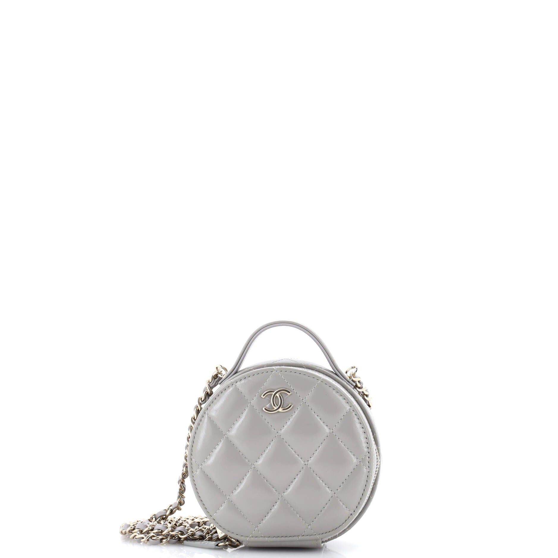 Chanel Handle with Care Round Vanity Case with Chain Size ONE SIZE - 1 Thumbnail