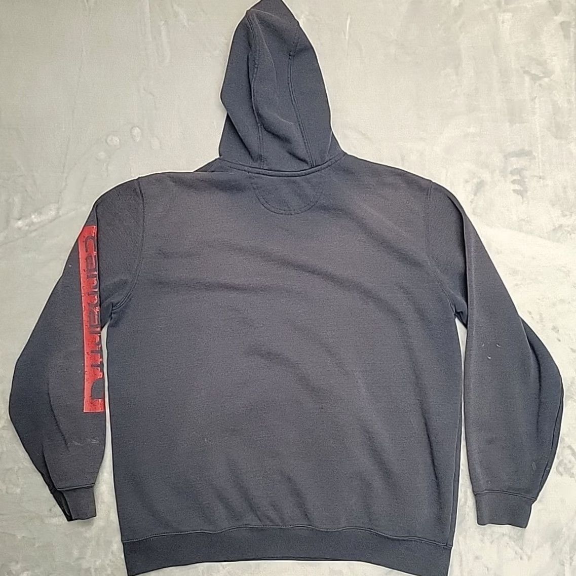 Carhartt Carhartt Hoodie Mens XL Distressed Hooded Pullover Fleece Sweatshirt Workwear Blue Cotton Blend Logo Solid Long Sleeve Pullover Mens Size US XL / EU 56 / 4 - 7 Thumbnail