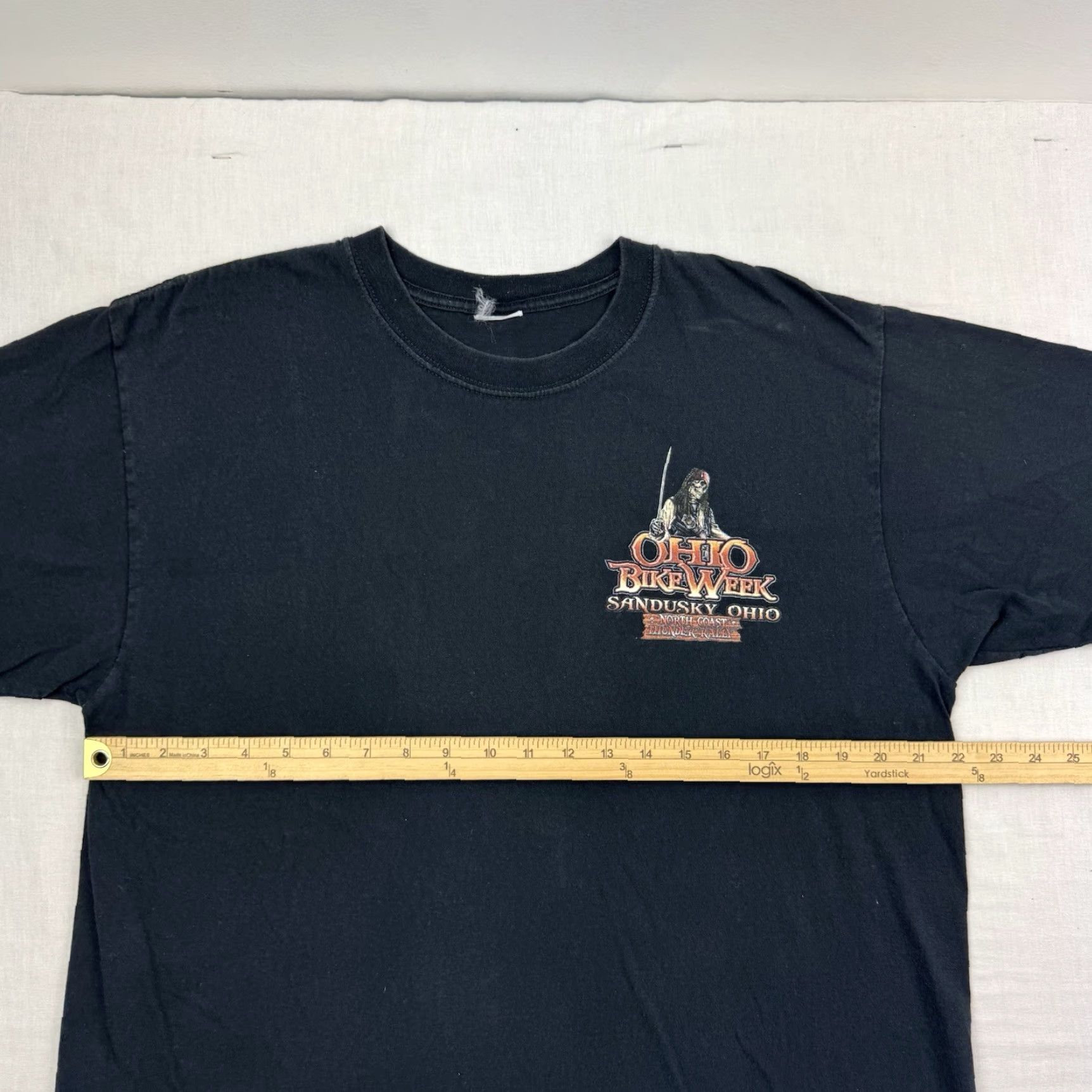 Vintage VINTAGE 2009 Ohio Bike Week T Shirt Adult Large Biker Motorcycle Y2K Jack Sparrow Mens Black Crew Neck Short Sleeve Solid Pattern Size US L / EU 52-54 / 3 - 7 Thumbnail