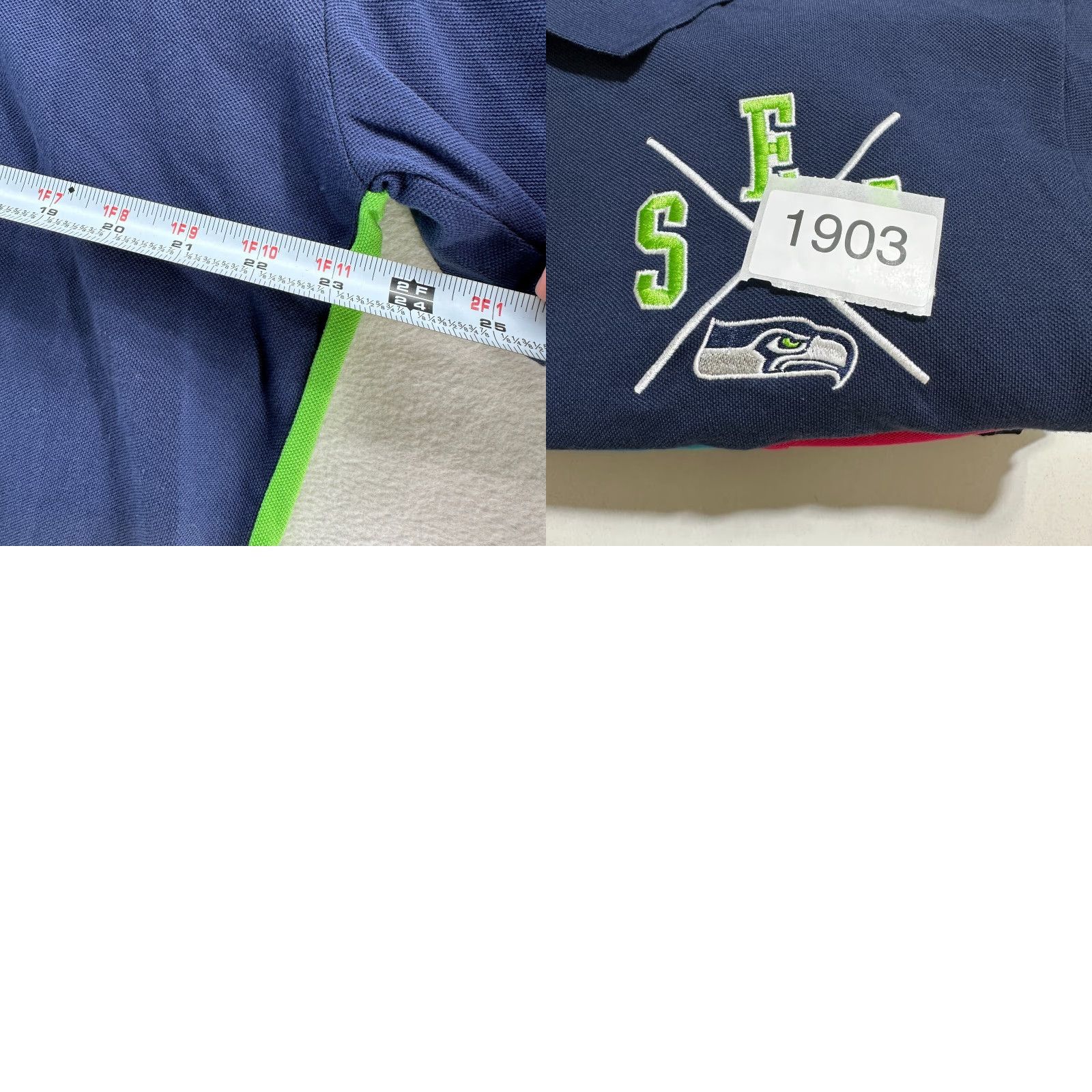 NFL NFL Seattle Seahawks Polo Shirts Multicolor Men's XL Colorblock Polo Shirt Sunday Football Casual Shirts Size US XL / EU 56 / 4 - 8 Thumbnail