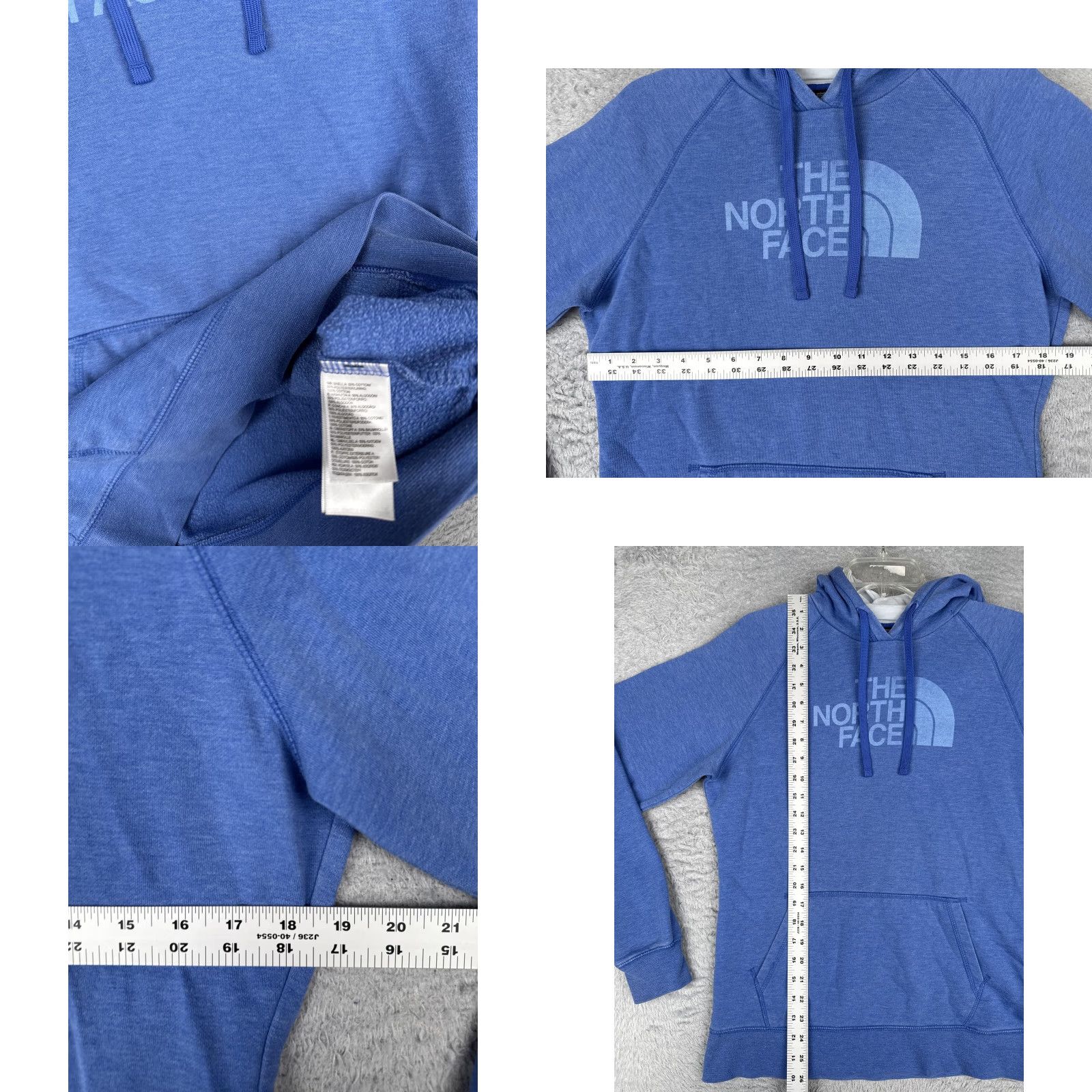 The North Face The North Face Hoodie Womens L Blue Half Dome Logo Jersey Fabric Sweatshirt Size L / US 10 / IT 46 - 8 Thumbnail