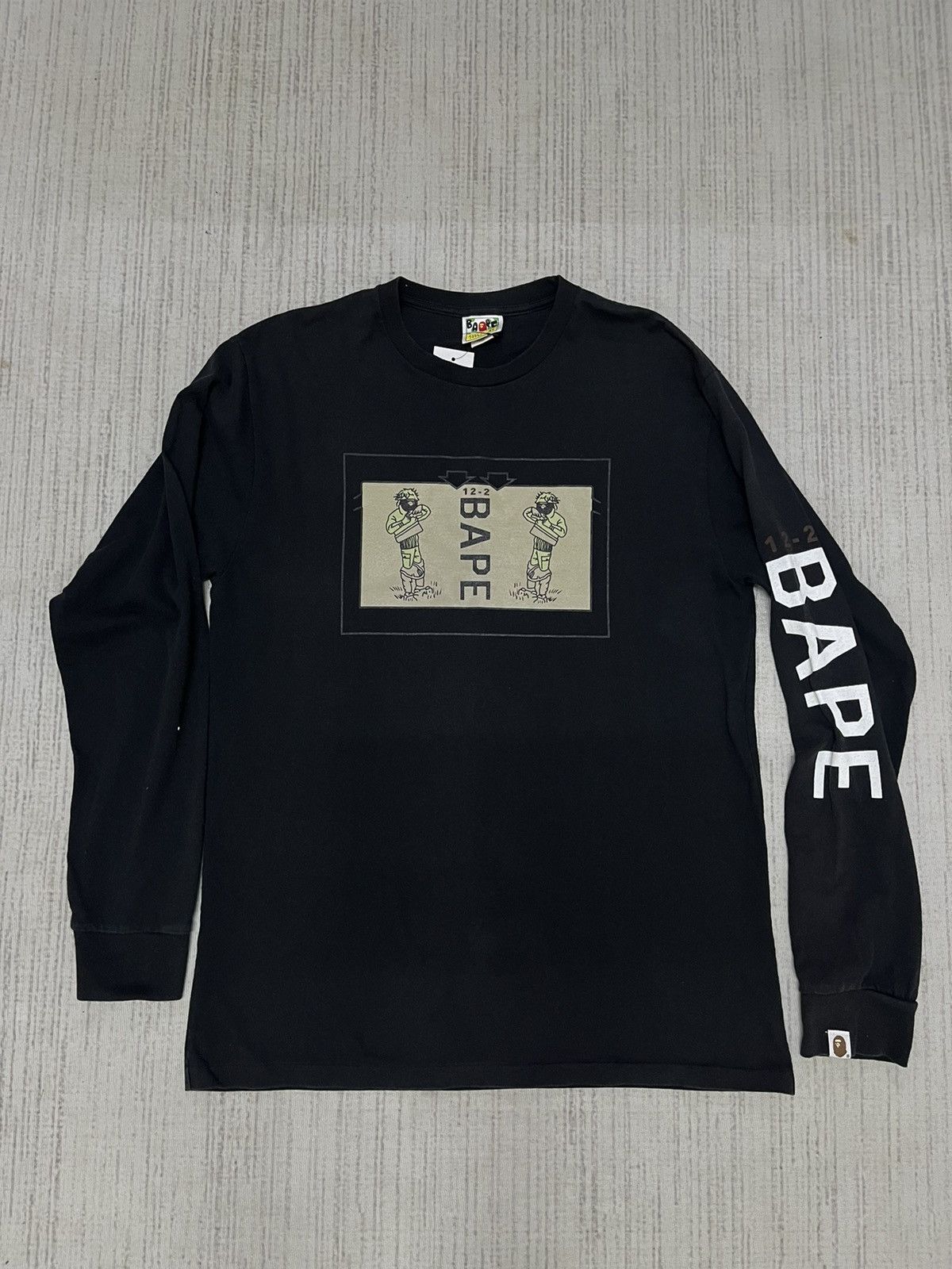Bape A Bathing Ape Long Sleeve Tshirt Size US XL / EU 56 / 4 - 1 Thumbnail