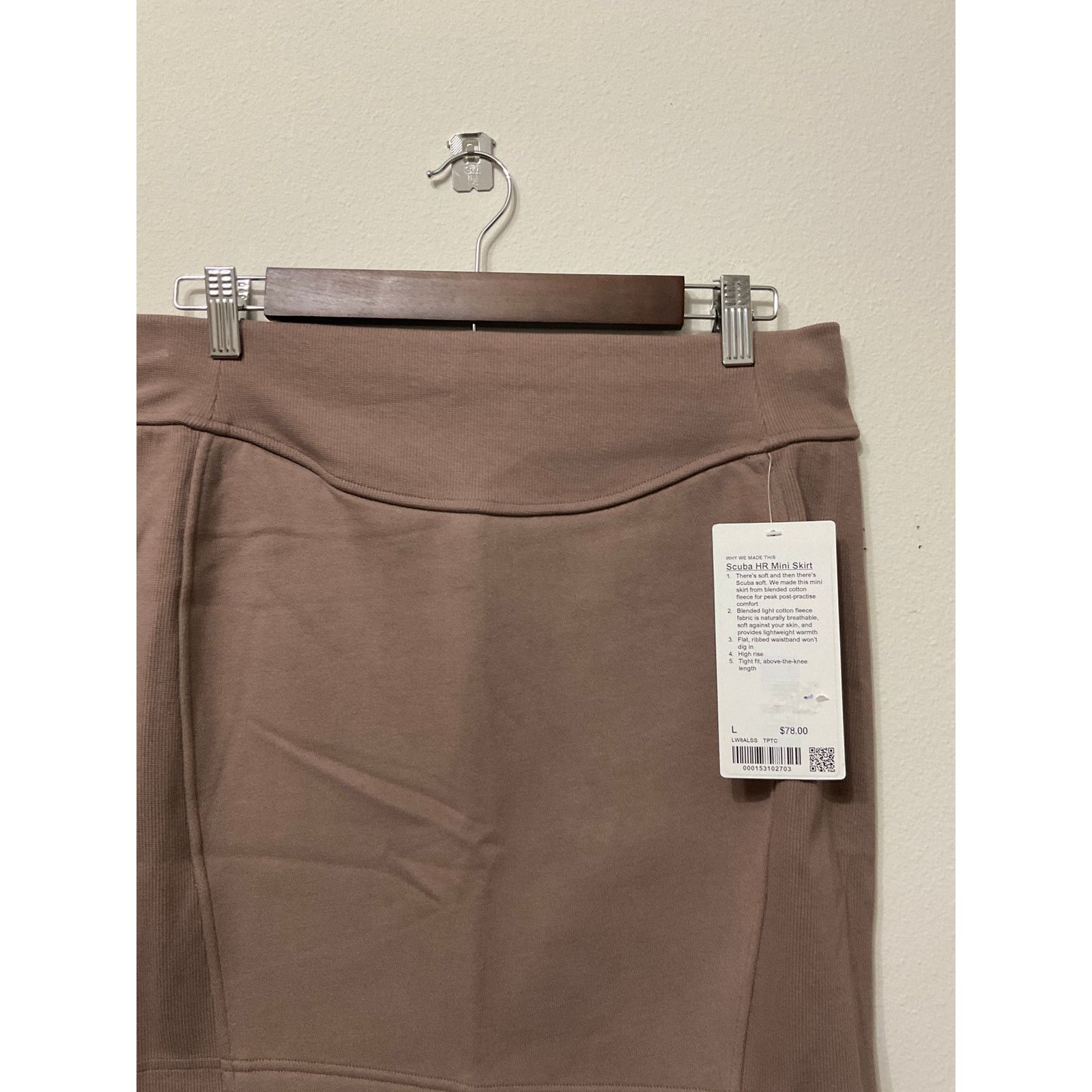 Lululemon NWT Lululemon Scuba HR Mini Skirt Sz L MSRP $78 Taupetastic Size 30" / US 8 / IT 44 - 3 Thumbnail