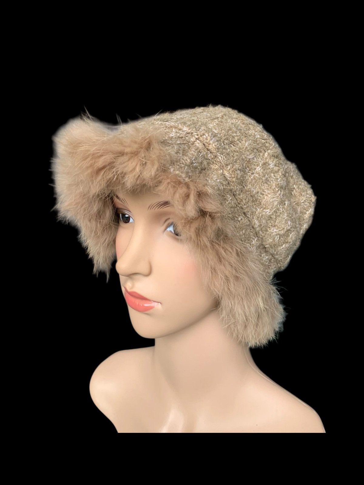 Japanese Brand × Kapital × Vintage Rare Design Vintage Knitted Ladies Caramel Hat Size ONE SIZE - 1 Thumbnail