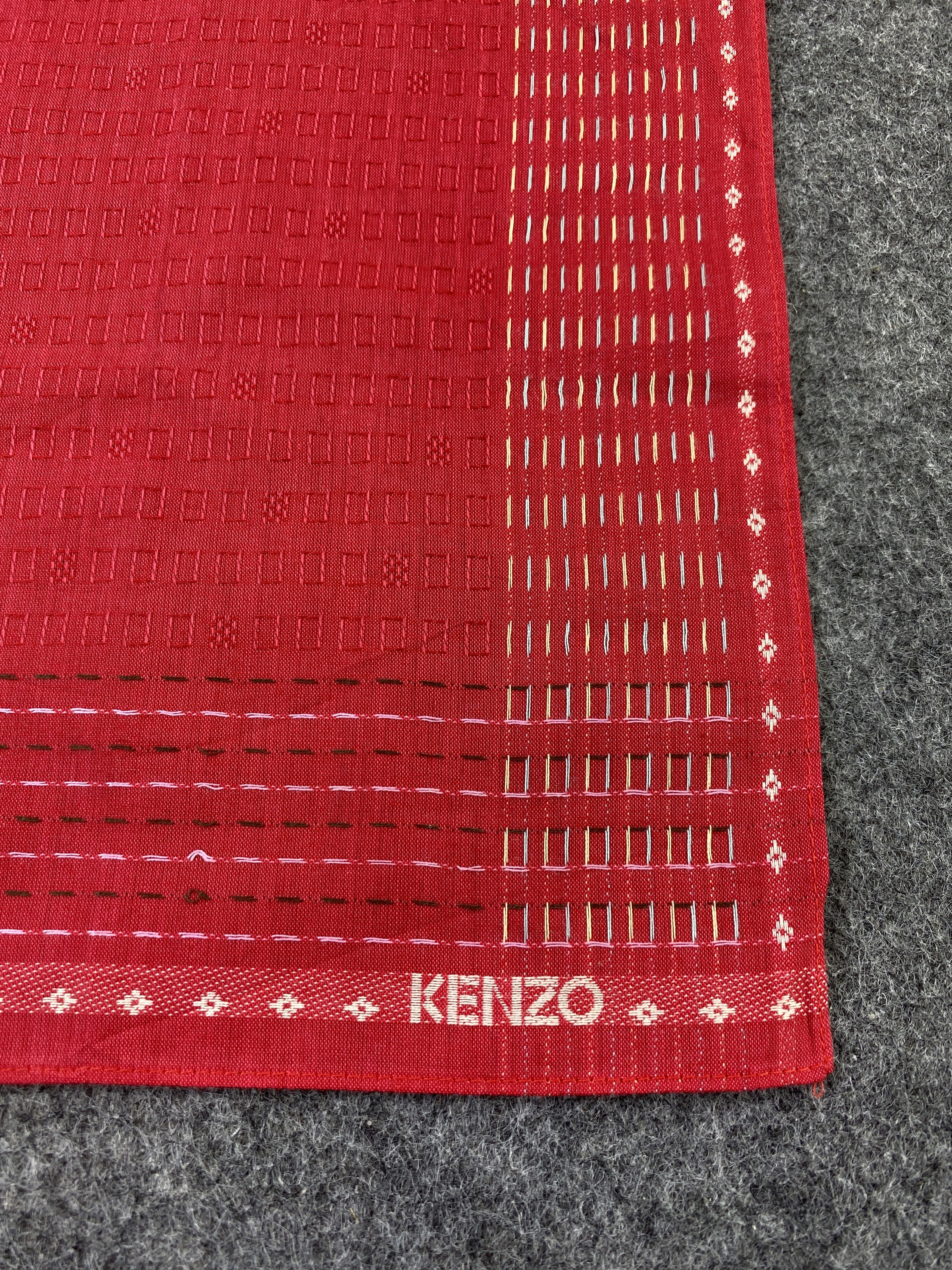 Kenzo × Vintage Kenzo Handkerchief Neckerchief Bandana-B166 Size ONE SIZE - 5 Thumbnail