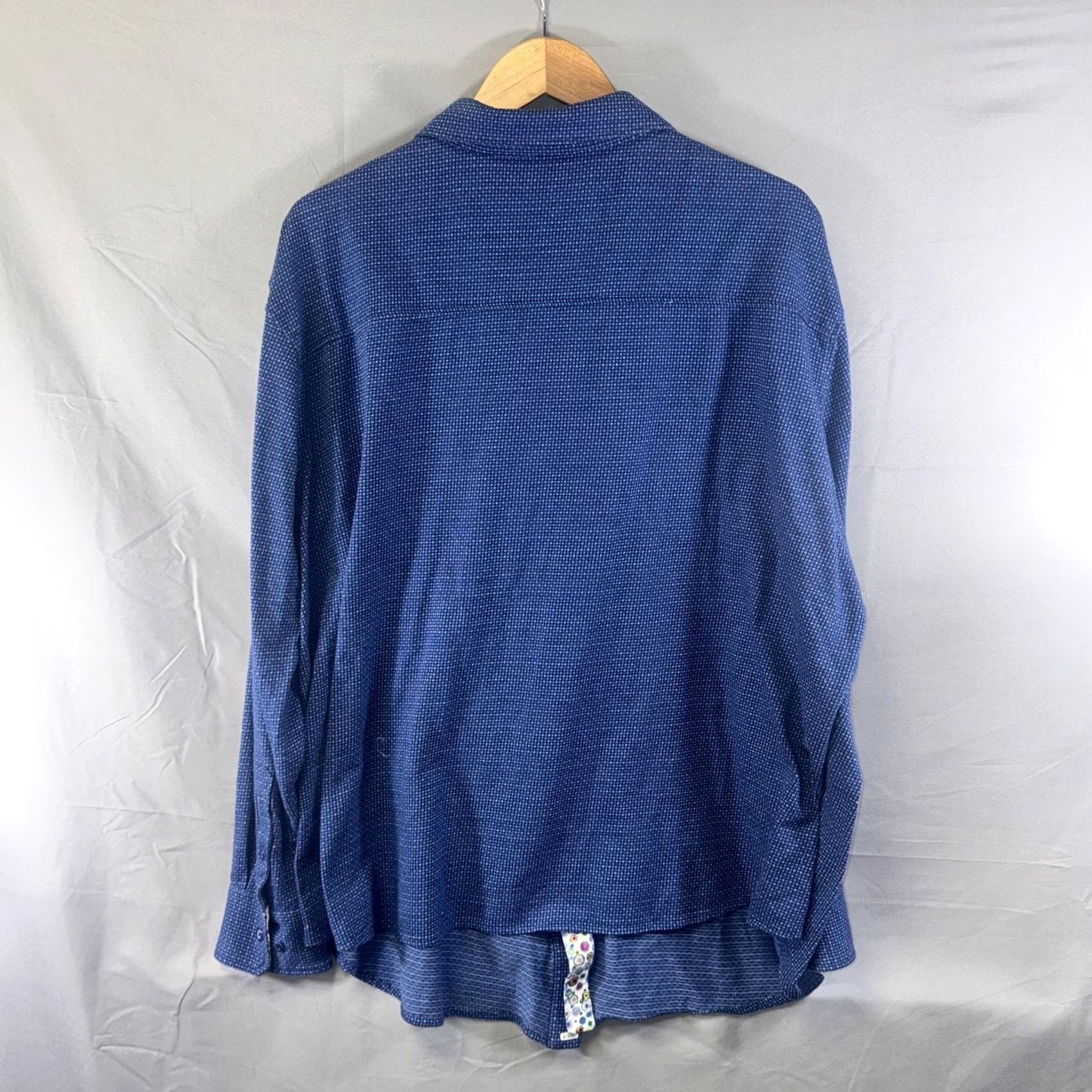 Robert Graham Robert Graham Shirt Mens 3XL Blue Classic Long Sleeve Button Front Flip Cuff Size US XXL / EU 58 / 5 - 2 Thumbnail