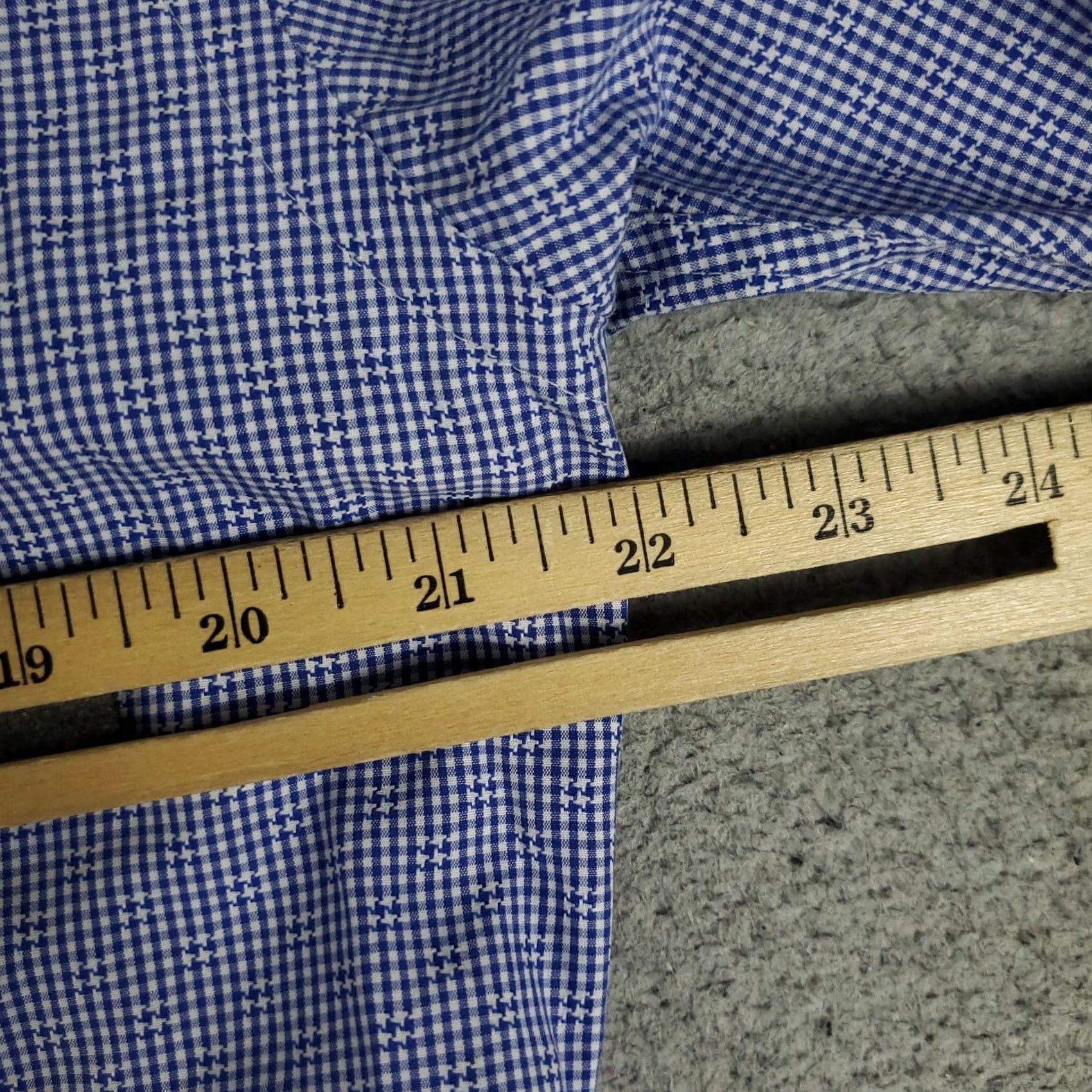 BUGATCHI Bugatchi Uomo Shirt Mens 15.5 Blue Dress Button Up Long Sleeve Shirt Size 42R - 5 Thumbnail