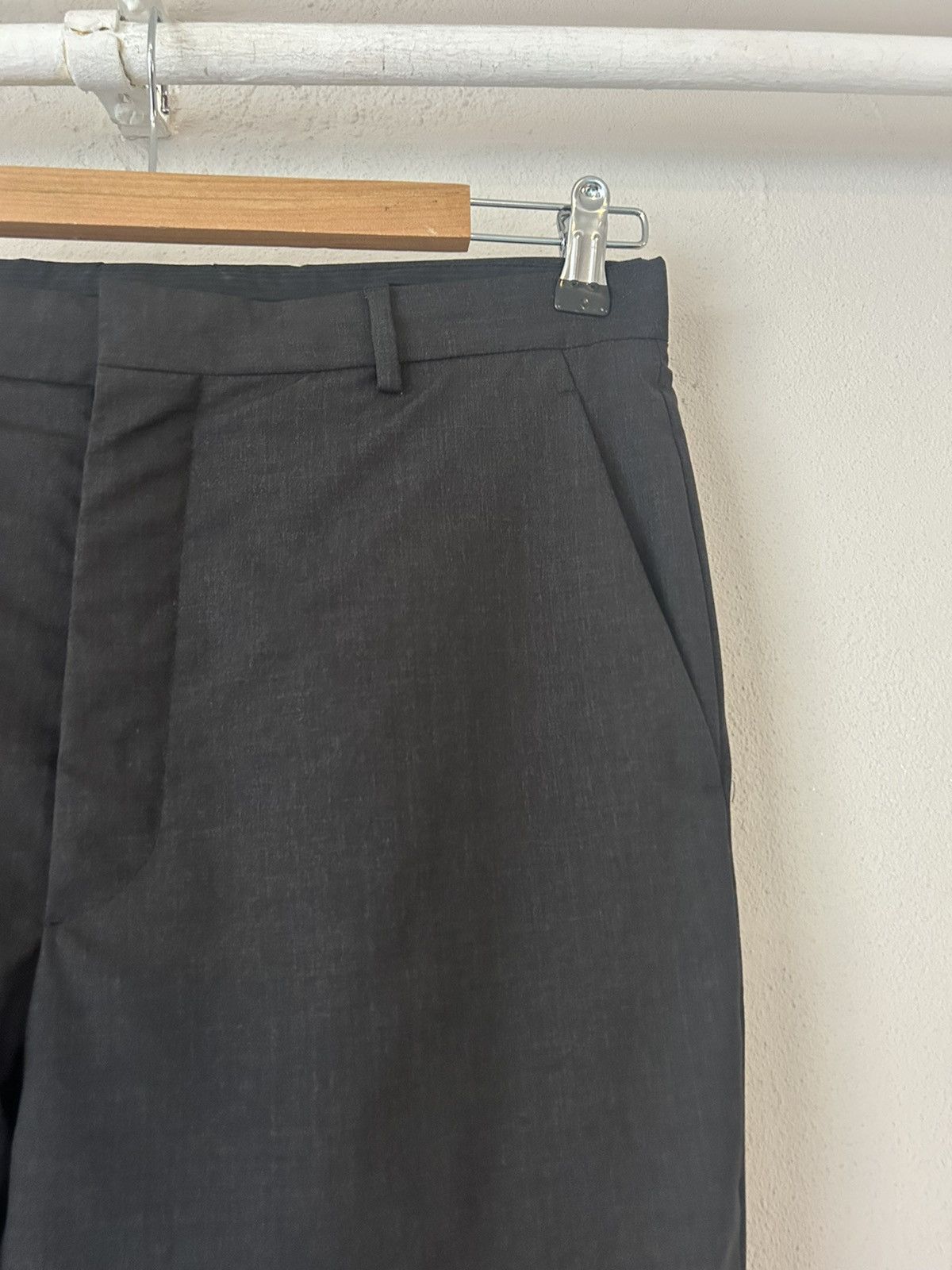 Prada Prada Black Wool Blend Slim Fit Trousers Size US 30 / EU 46 - 3 Thumbnail