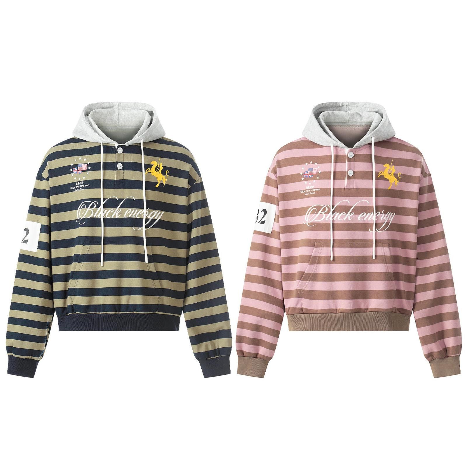 Other Striped Hooded Pullover Hoodie Size US L / EU 52-54 / 3 - 6 Thumbnail