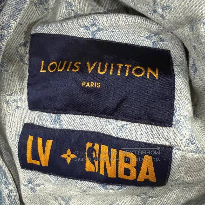 Louis Vuitton Louis Vuitton NBA Signature Embroidered Hooded Denim Jacke Size US M / EU 48-50 / 2 - 3 Thumbnail