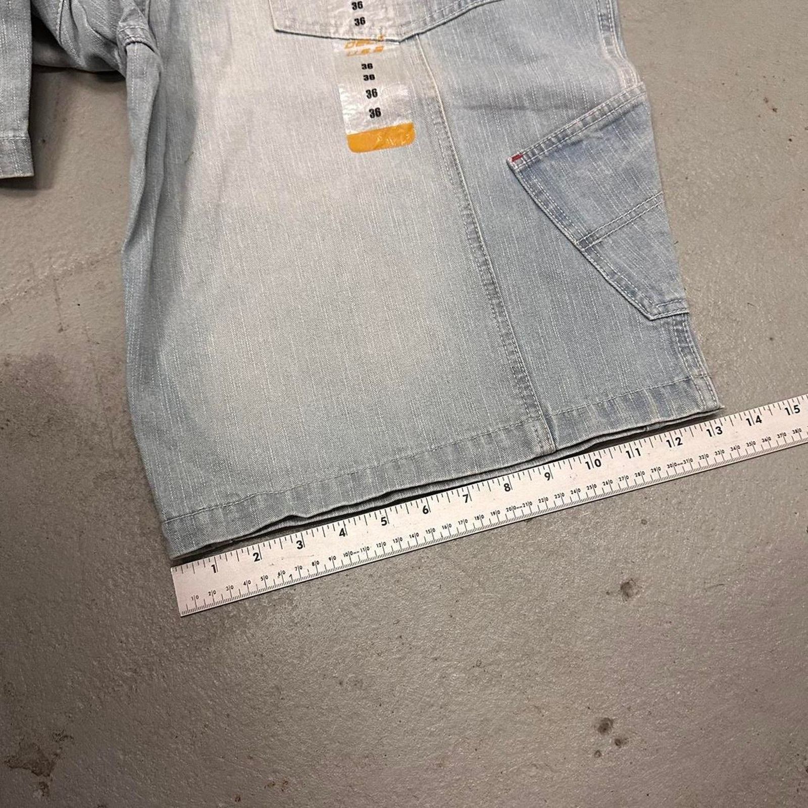 Vintage Vintage Baggy Y2k Urban Wide Leg DELF Shorts Blue Men Sz 36 Size US 36 / EU 52 - 8 Thumbnail