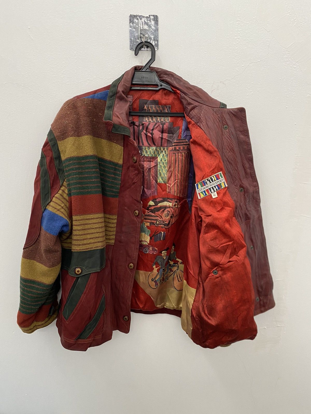 RECTO × Vintage KOREA BRAND MIX WOOL LEATHER JACKET Size US M / EU 48-50 / 2 - 7 Thumbnail