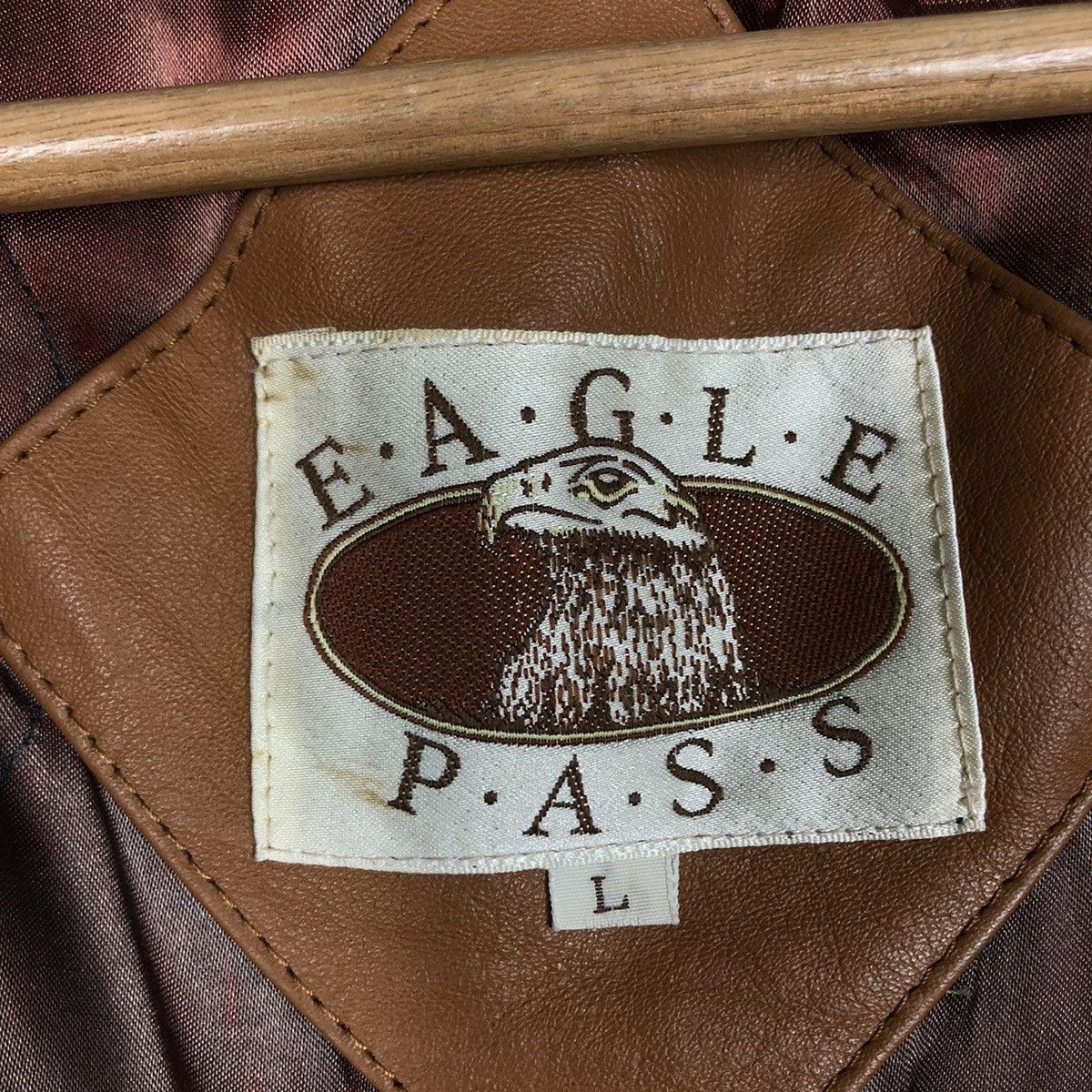 Japanese Brand 🔥VINTAGE BIKER LEATHER JACKET EAGLE PASS ISSEY MIYAKE Size US L / EU 52-54 / 3 - 21 Thumbnail
