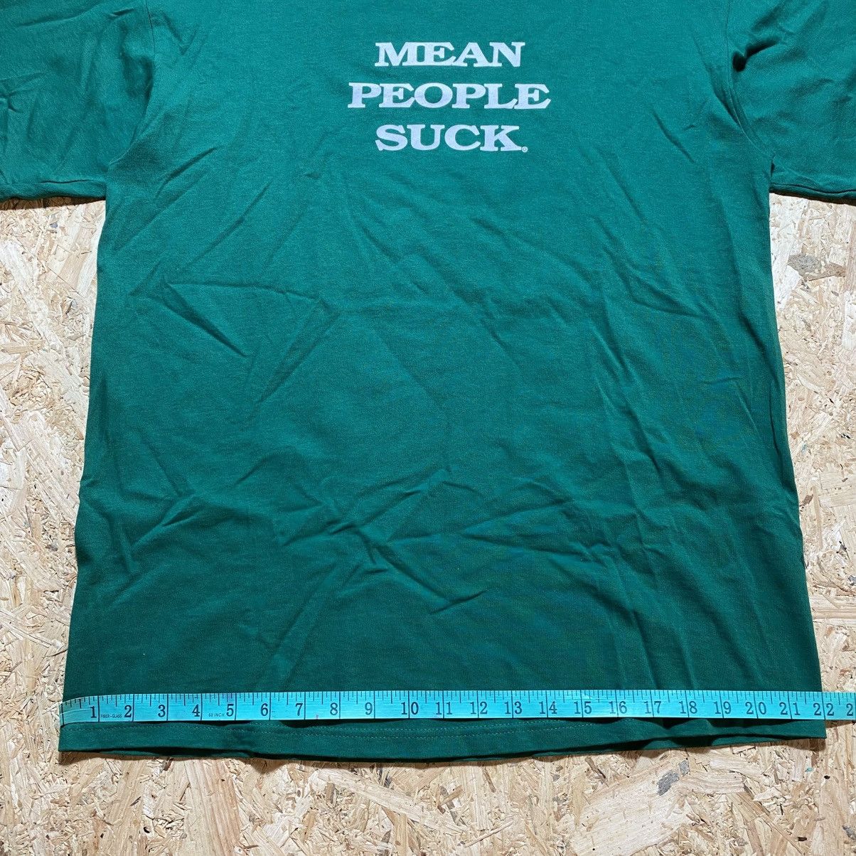 Vintage Vintage 90s Wording "Mean People Suck" Tee Size US L / EU 52-54 / 3 - 13 Thumbnail