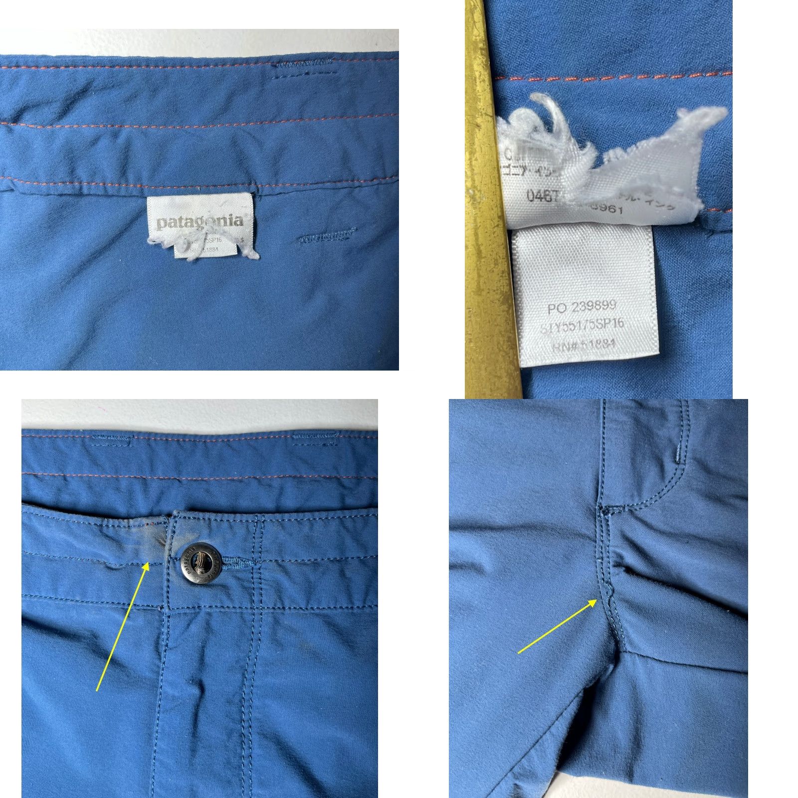 Patagonia Patagonia Men's Quandary Pants 40x30 Regular Blue Solid Hiking Style 55175 Outdoors Lightweight Pockets Men’s Jeans/Activewear Summer Spring Fall Size US 40 / EU 56 - 9 Thumbnail
