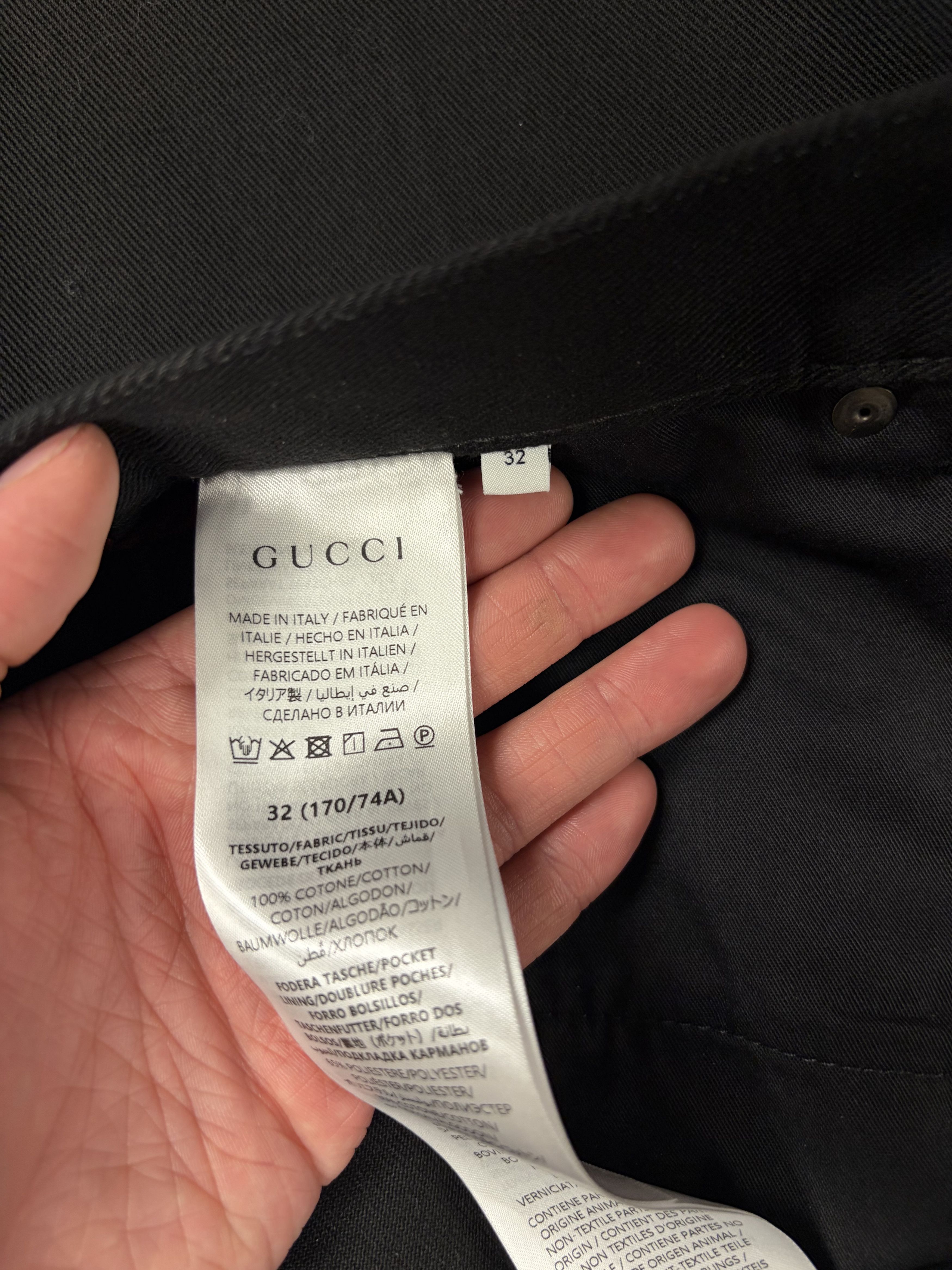 Gucci Gucci by Demna ‘Horsebit’ Back Pocket Black Bootcut Jeans Size US 32 / EU 48 - 7 Thumbnail