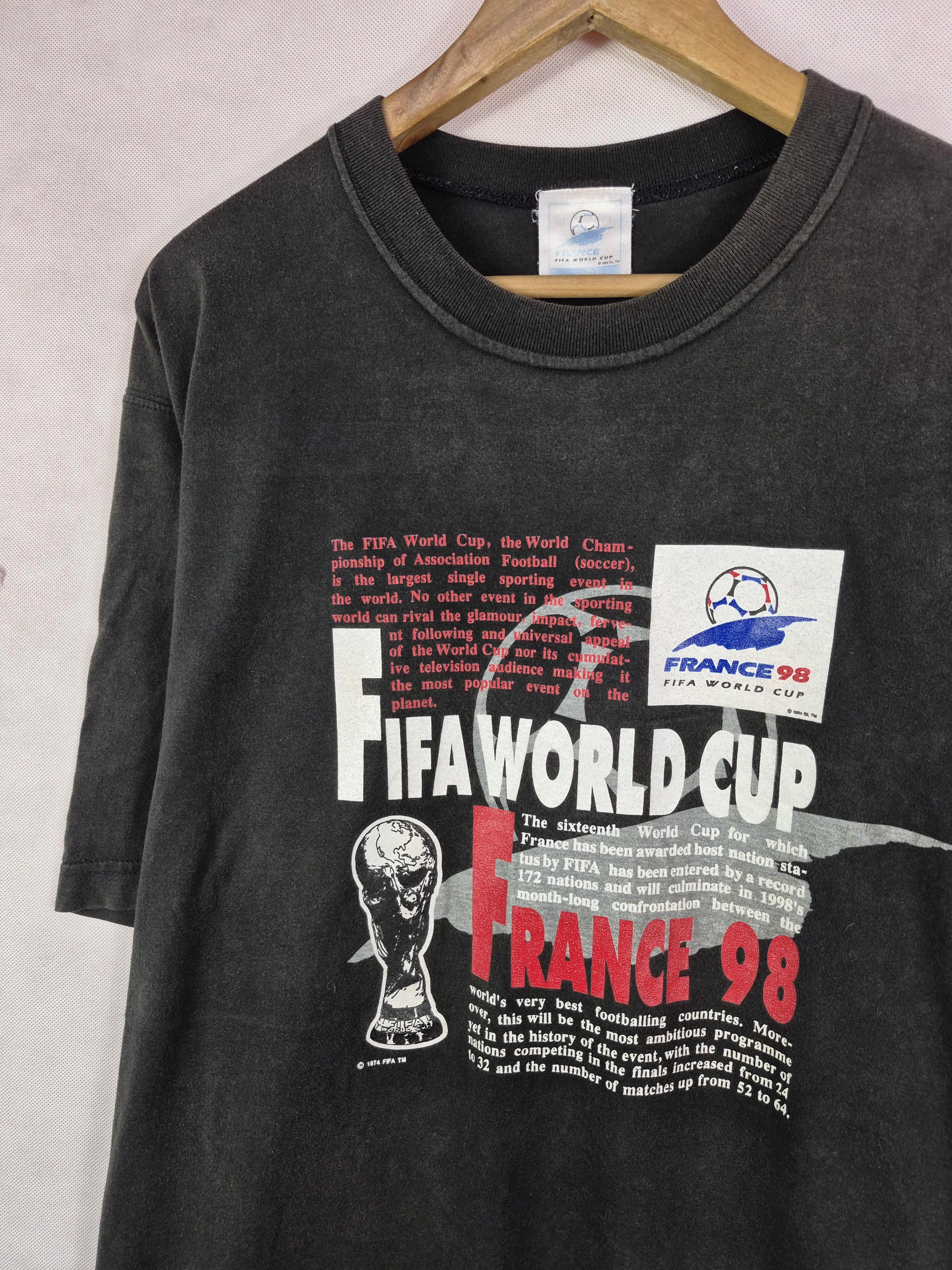 Vintage 🔥 Vintage 98 Fifa World Cup France Promo Tee Size US L / EU 52-54 / 3 - 2 Thumbnail