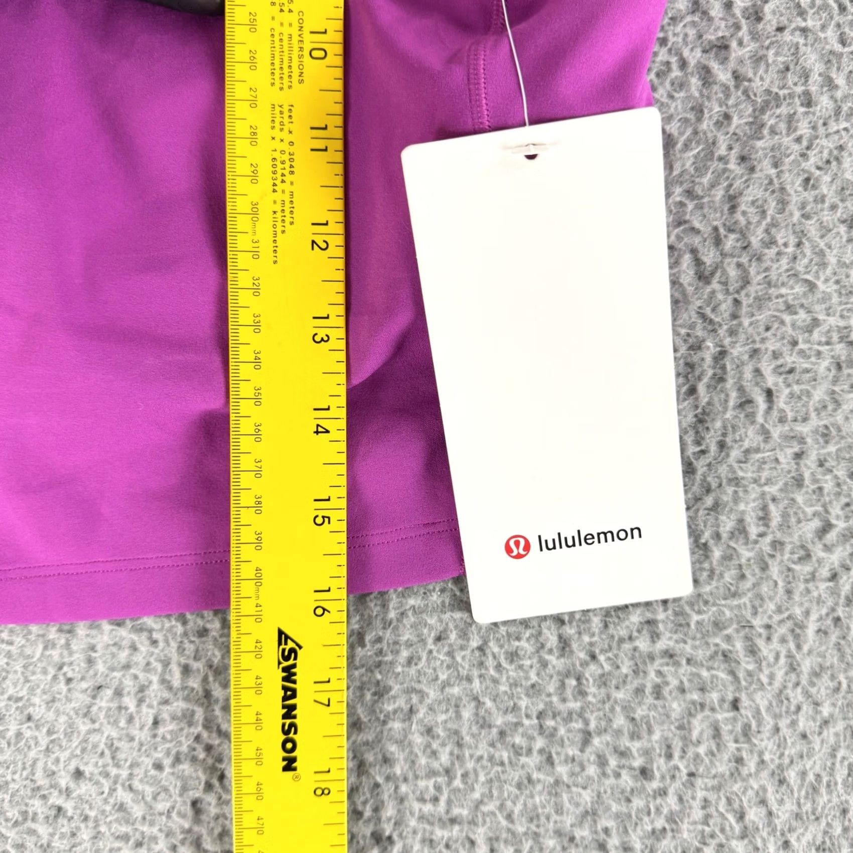 Lululemon Lululemon Align High Neck Tank Top Women 10 Vivid Plum Cropped Yoga Nulu Size L / US 10 / IT 46 - 4 Thumbnail