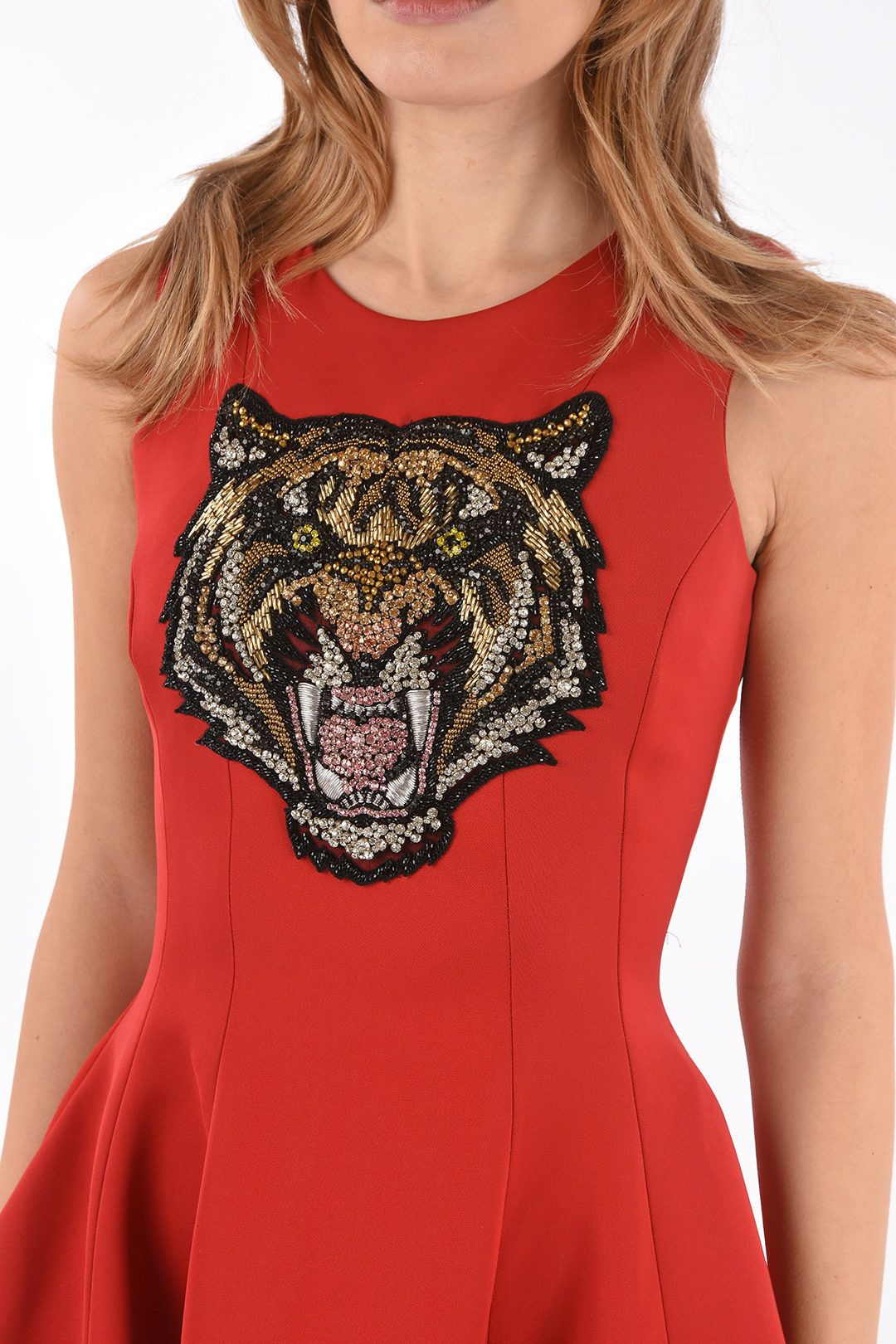 Philipp Plein og1mm0824 Sleeveless Mini Dress in Red Size S / US 4 / IT 40 - 3 Thumbnail