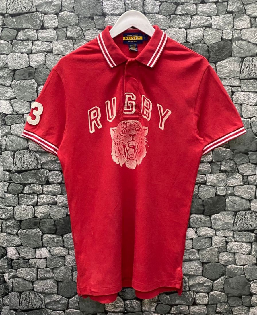 Ralph Lauren 💥Best Offer💥Vintage Ralph Lauren Rugby Polo Shirt Size US S / EU 44-46 / 1 - 1 Thumbnail