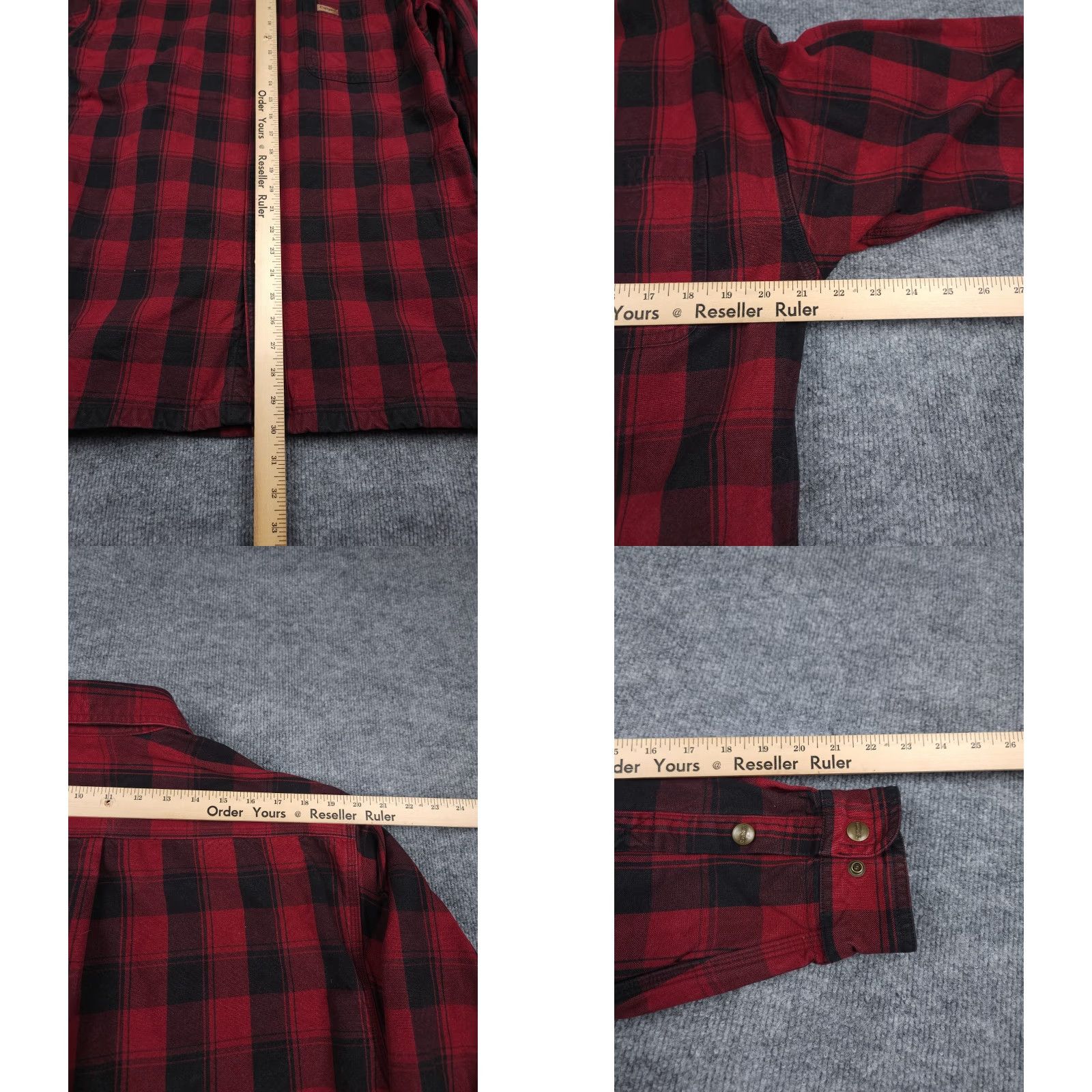 Carhartt VINTAGE Carhartt Jacket Coat Mens Small Plaid Lumberjack Snap Heavy Flannel S195DKR Size US S / EU 44-46 / 1 - 8 Thumbnail