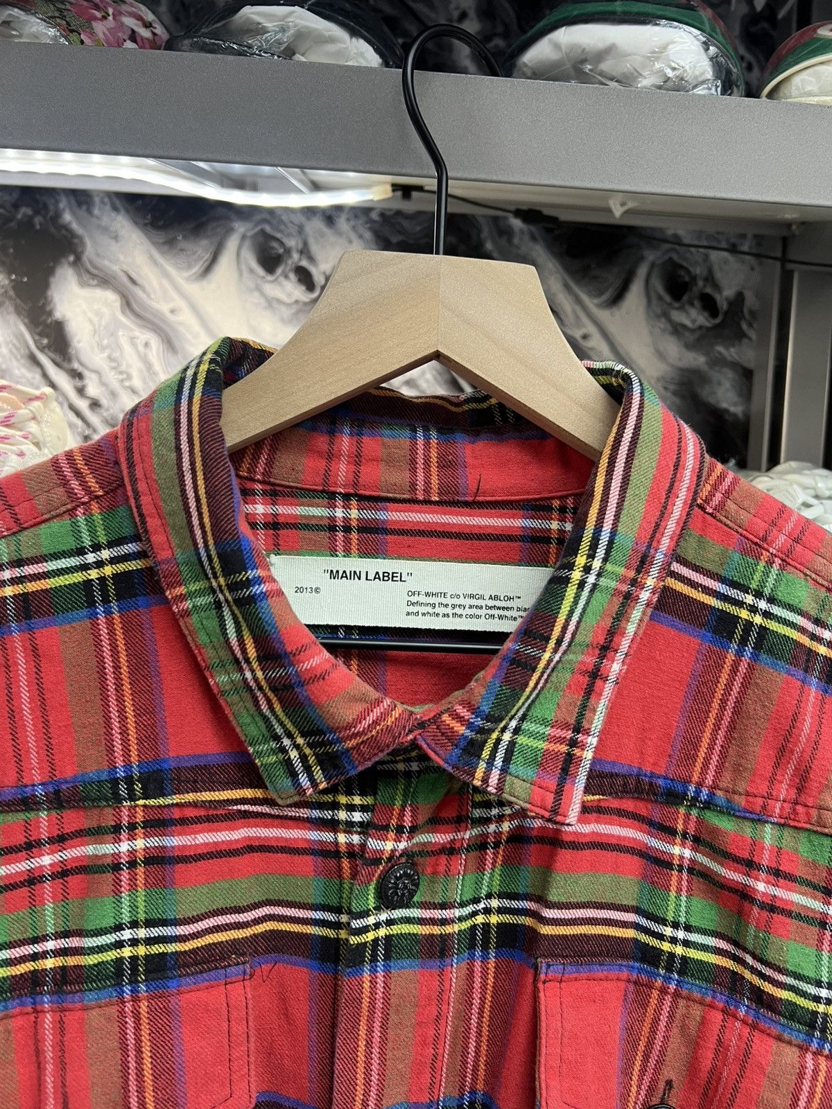 Off-White Off-White Spray Check Shirt Size US M / EU 48-50 / 2 - 4 Thumbnail