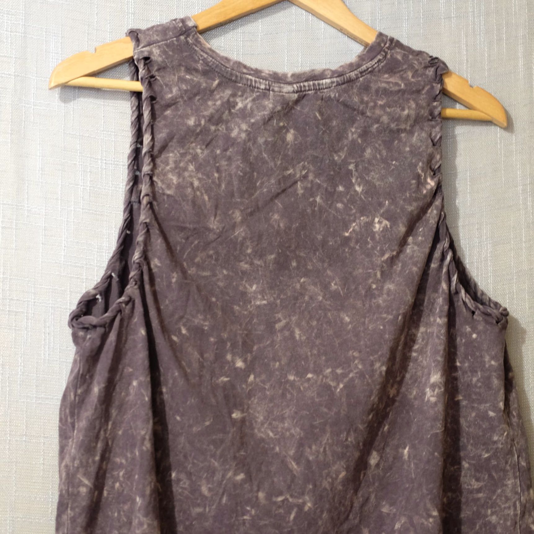 Vintage Dreamside Tank Top Brown Stretch Lightweight Women's XL H94-50 Bohemian Cotton Sleeveless, Round Neck, Pullover, Casual Shirt Size XL / US 12-14 / IT 48-50 - 6 Thumbnail