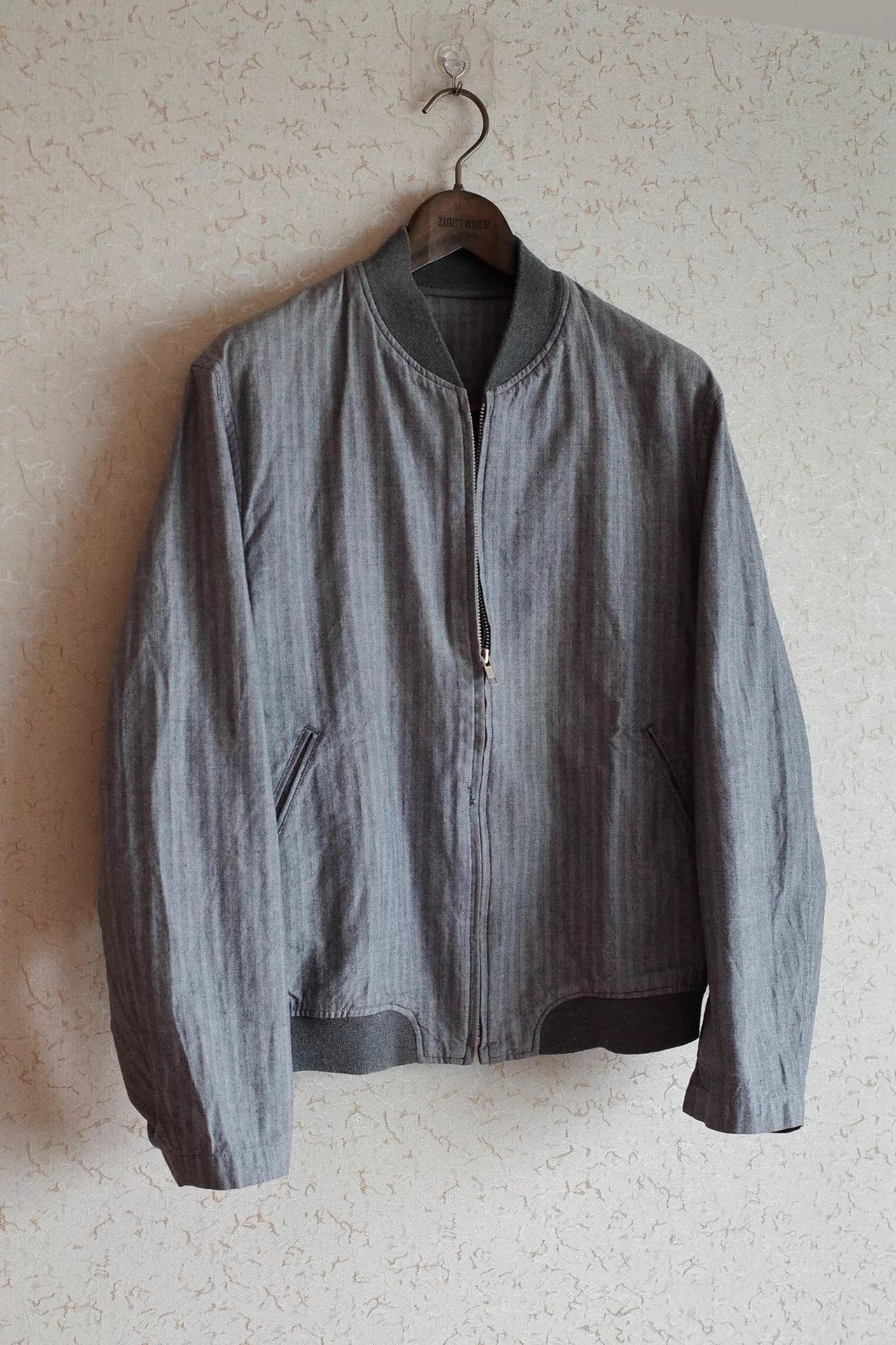 Y's for Men Y's Men's 80s Cotton Herringbone Short Jacket Size US M / EU 48-50 / 2 - 2 Thumbnail