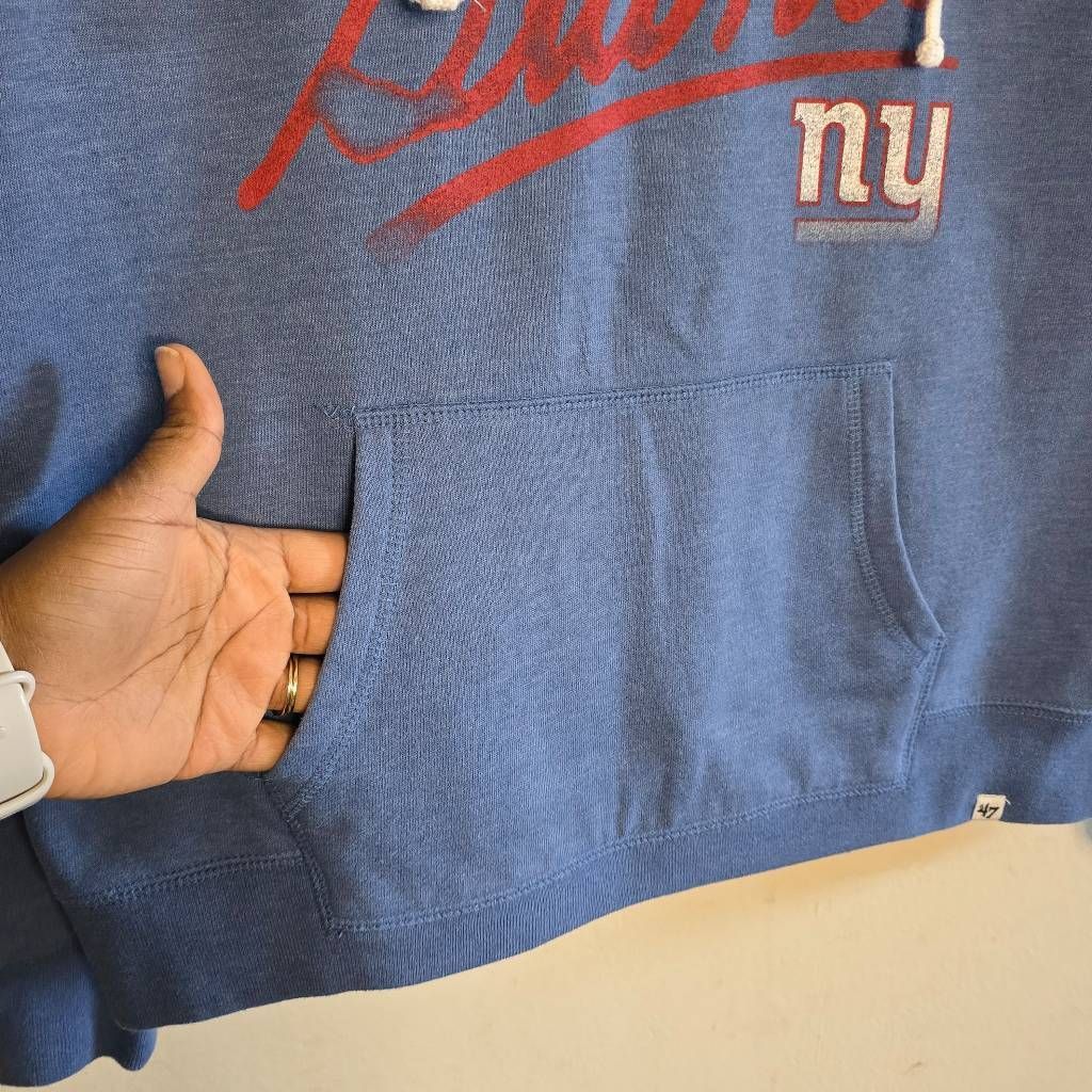 47 Brand Women’s Large '47 New York Giants Pullover Hoodie Royal Blue NFL Sweatshirt EUC Size M / US 6-8 / IT 42-44 - 10 Thumbnail