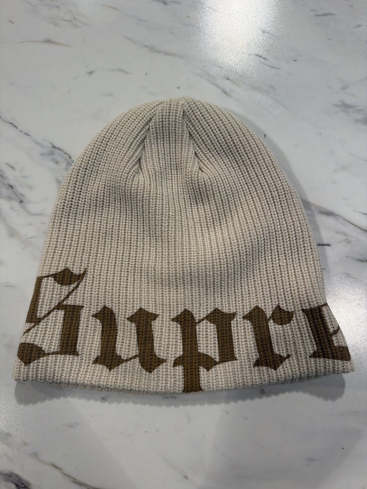 Supreme Supreme Old English Printed Stone Beanie Size ONE SIZE - 1 Thumbnail