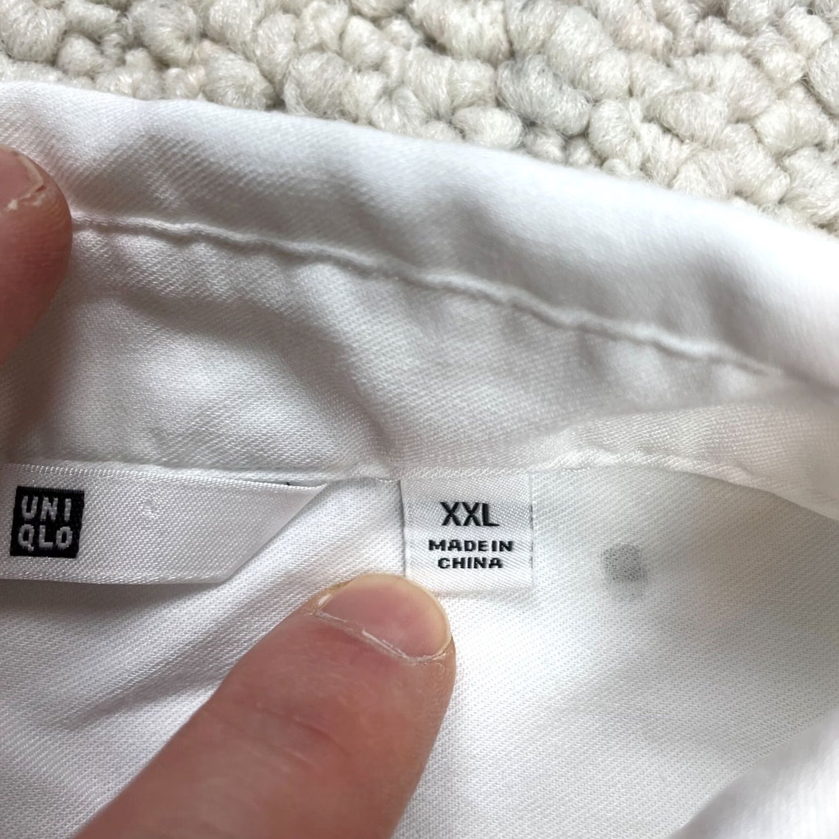 Uniqlo Uniqlo Button-Down Shirt Mens 2XL White Long Sleeve Collared Business Casual Formal Workwear Shirt Size 48R - 4 Thumbnail
