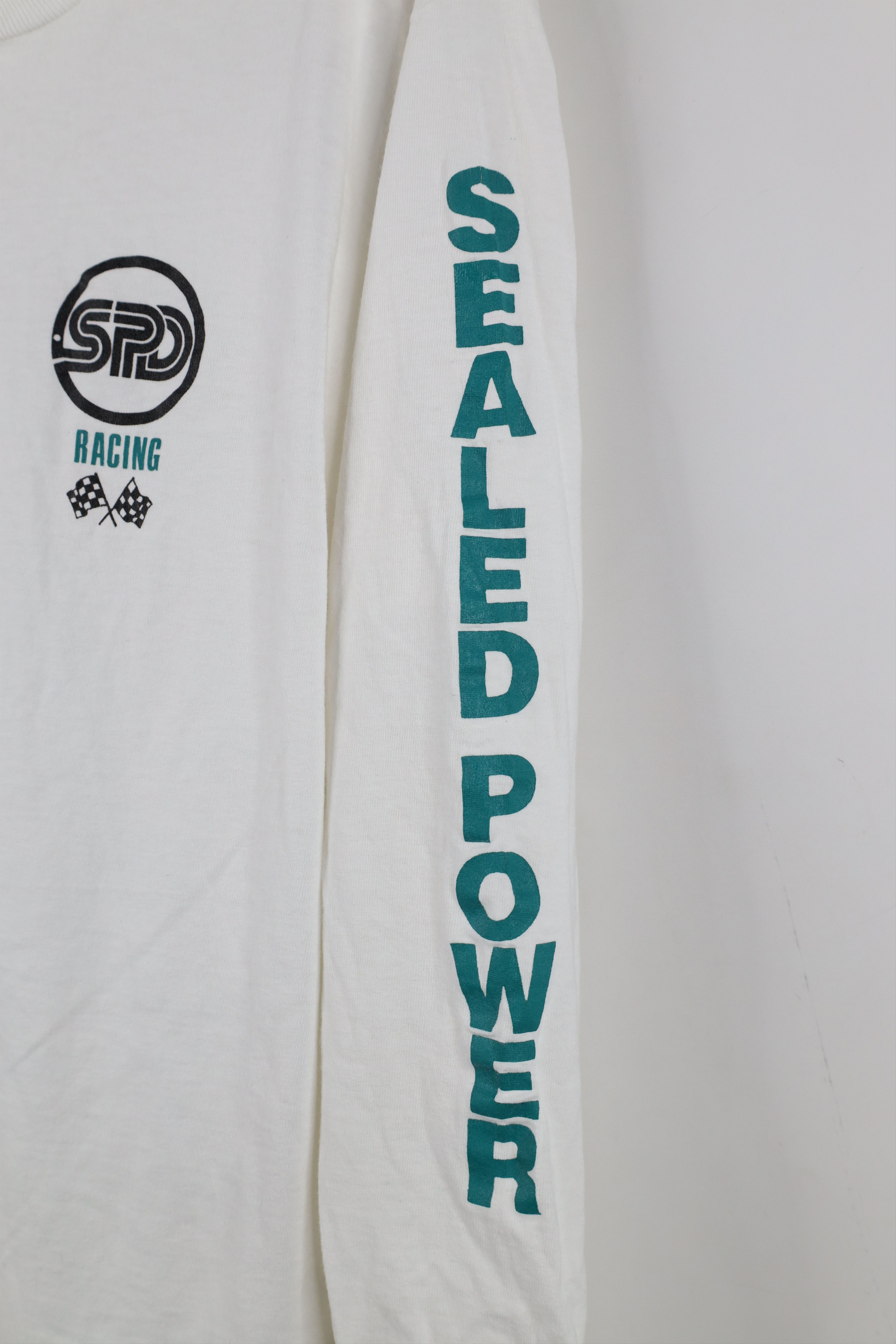Vintage Vintage 90s Streetwear Power Racing SPD Long Sleeve T-Shirt Size US M / EU 48-50 / 2 - 4 Thumbnail
