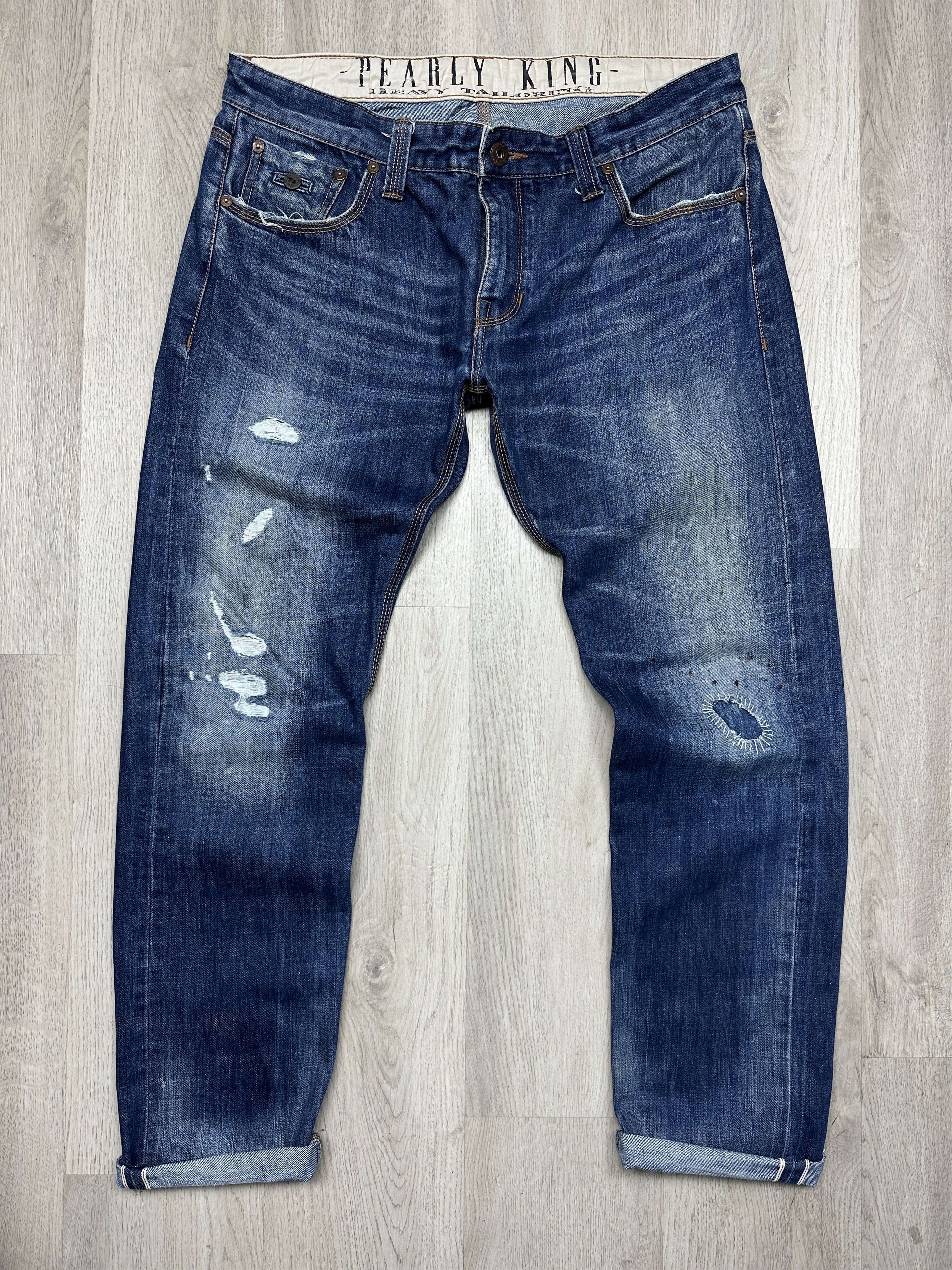 Salvage Pearly King Mens Salvage Denim Pants Jeans Size US 38 / EU 54 - 3 Thumbnail