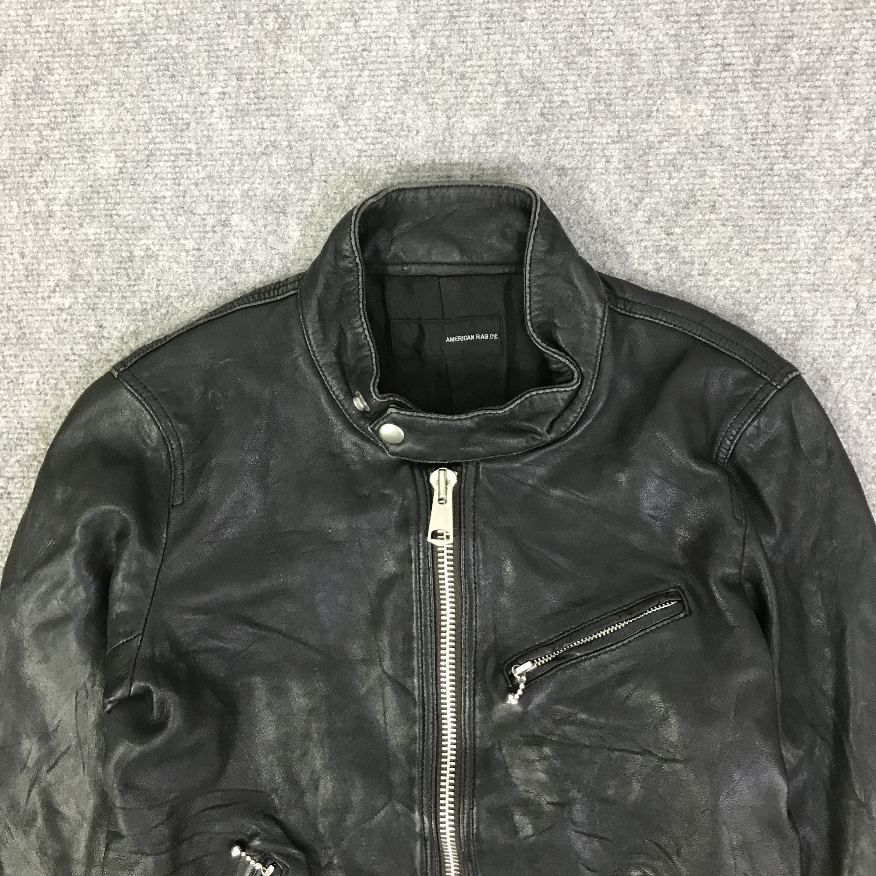 If Six Was Nine GOTHIC PUNK AMERICAN RAG CIE LEATHER JACKET K102B20 Size US S / EU 44-46 / 1 - 2 Thumbnail