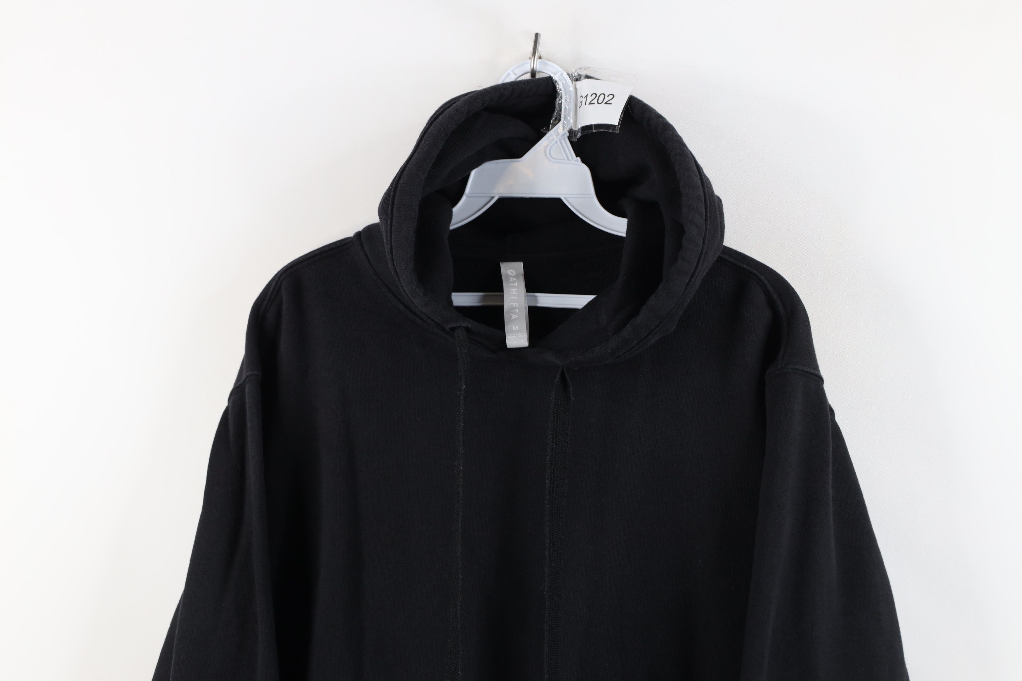 Athleta Athleta Faded Blank Heavyweight Hoodie Sweatshirt Black Size M / US 6-8 / IT 42-44 - 2 Thumbnail