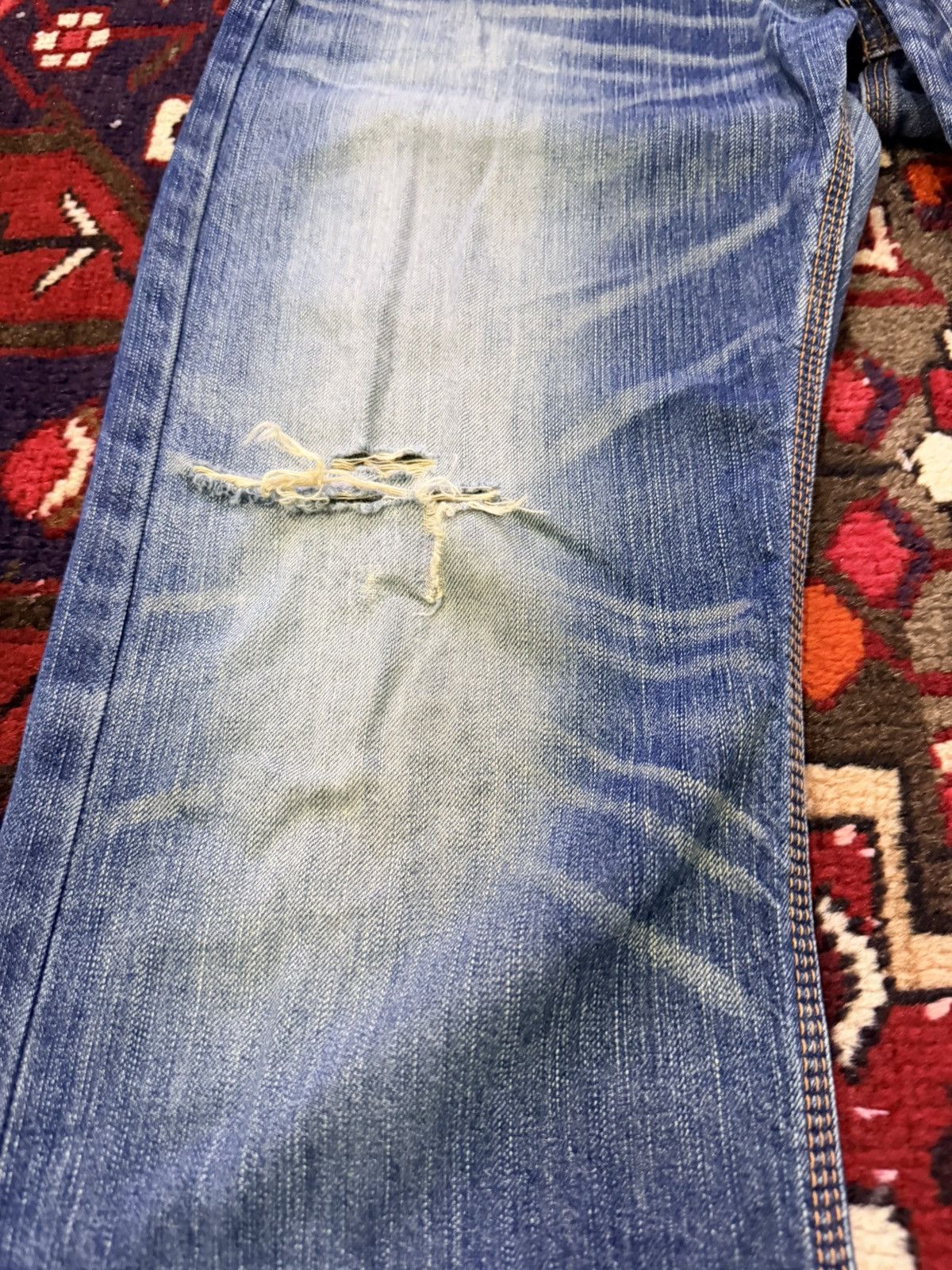 Edwin Vintage Distressed Edwin 403 XVS Denim Japanese Brand Size US 38 / EU 54 - 10 Thumbnail