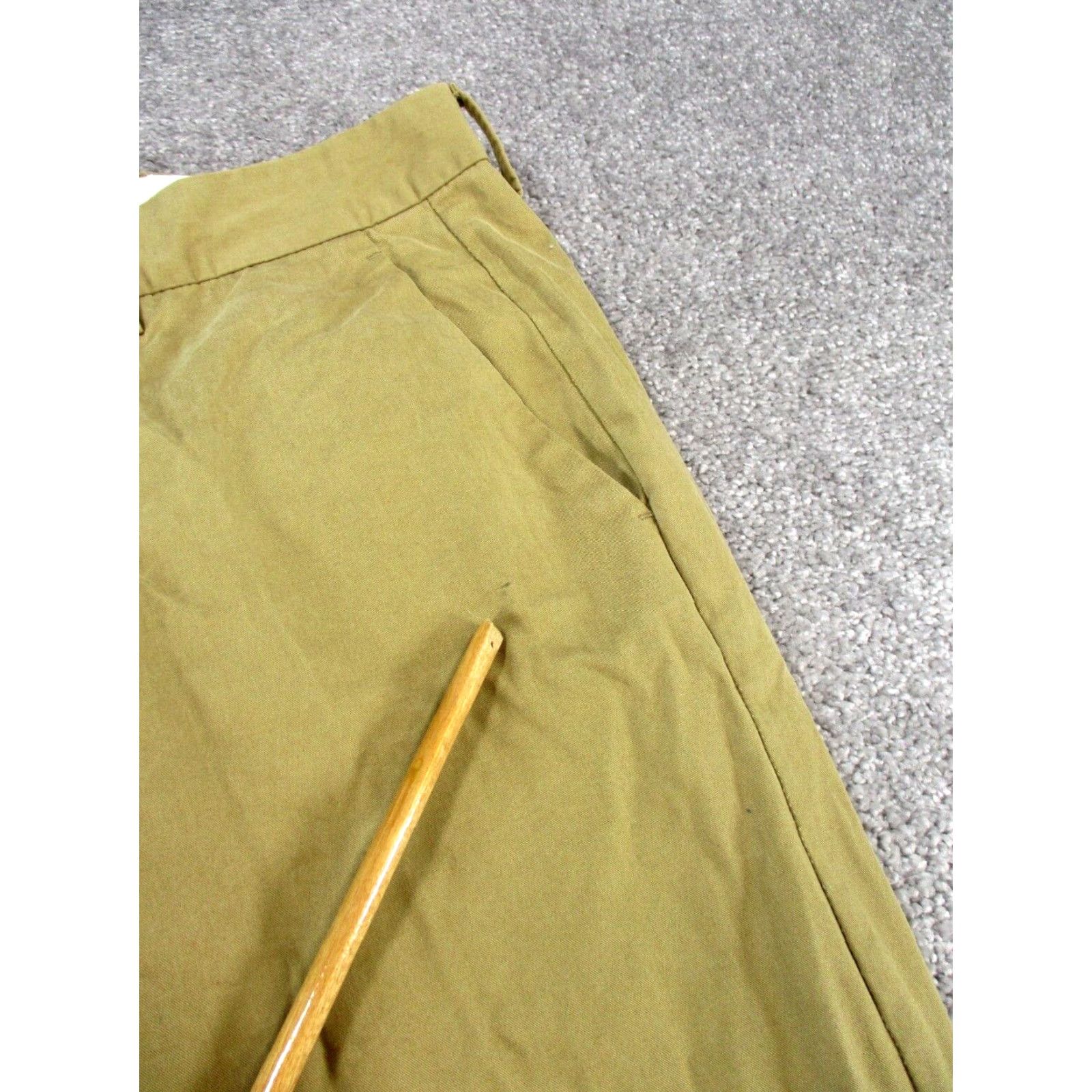 Bonobos Bonobos Dress Pants Mens 29 Khaki Cotton Slim Straight 29X29 Beige Flat Front Zip Size 29 City Preppy Mens Size US 29 - 2 Thumbnail