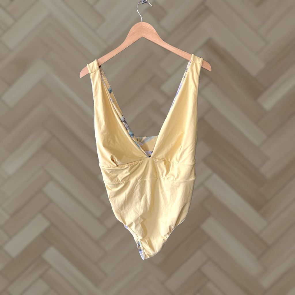 Vintage Coastal Womens Yellow One Piece Swimsuit Plus Size 3X Size ONE SIZE - 1 Thumbnail