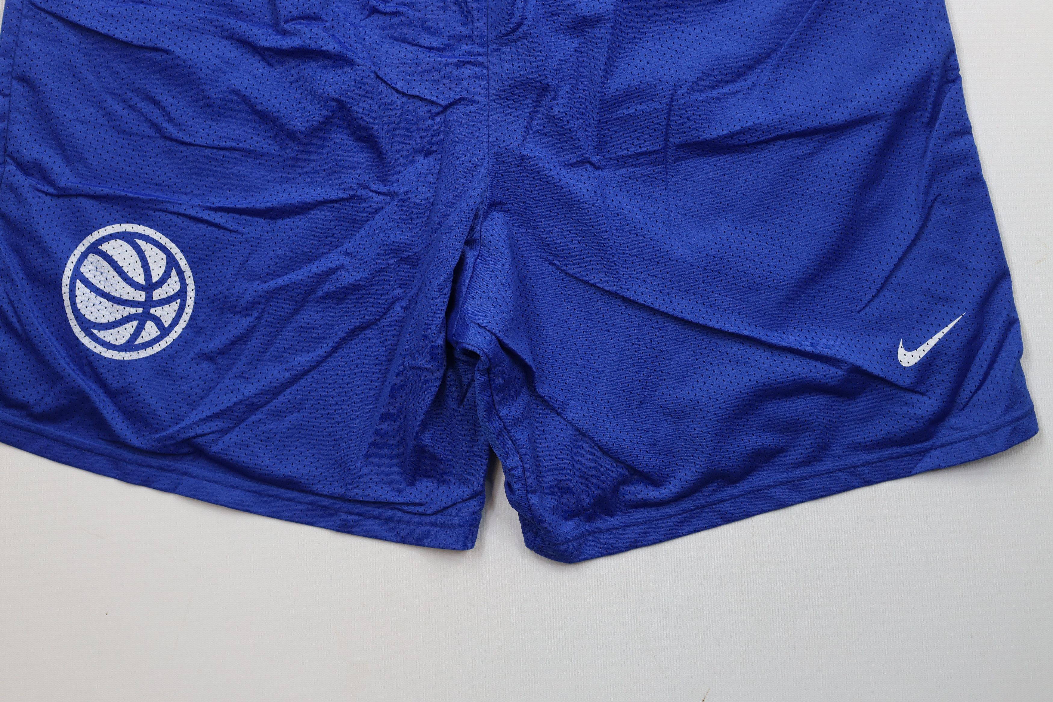 Nike × Vintage Vintage 90s Y2K Nike Basketball Mini Swoosh Mesh Shorts Size US 34 / EU 50 - 4 Thumbnail