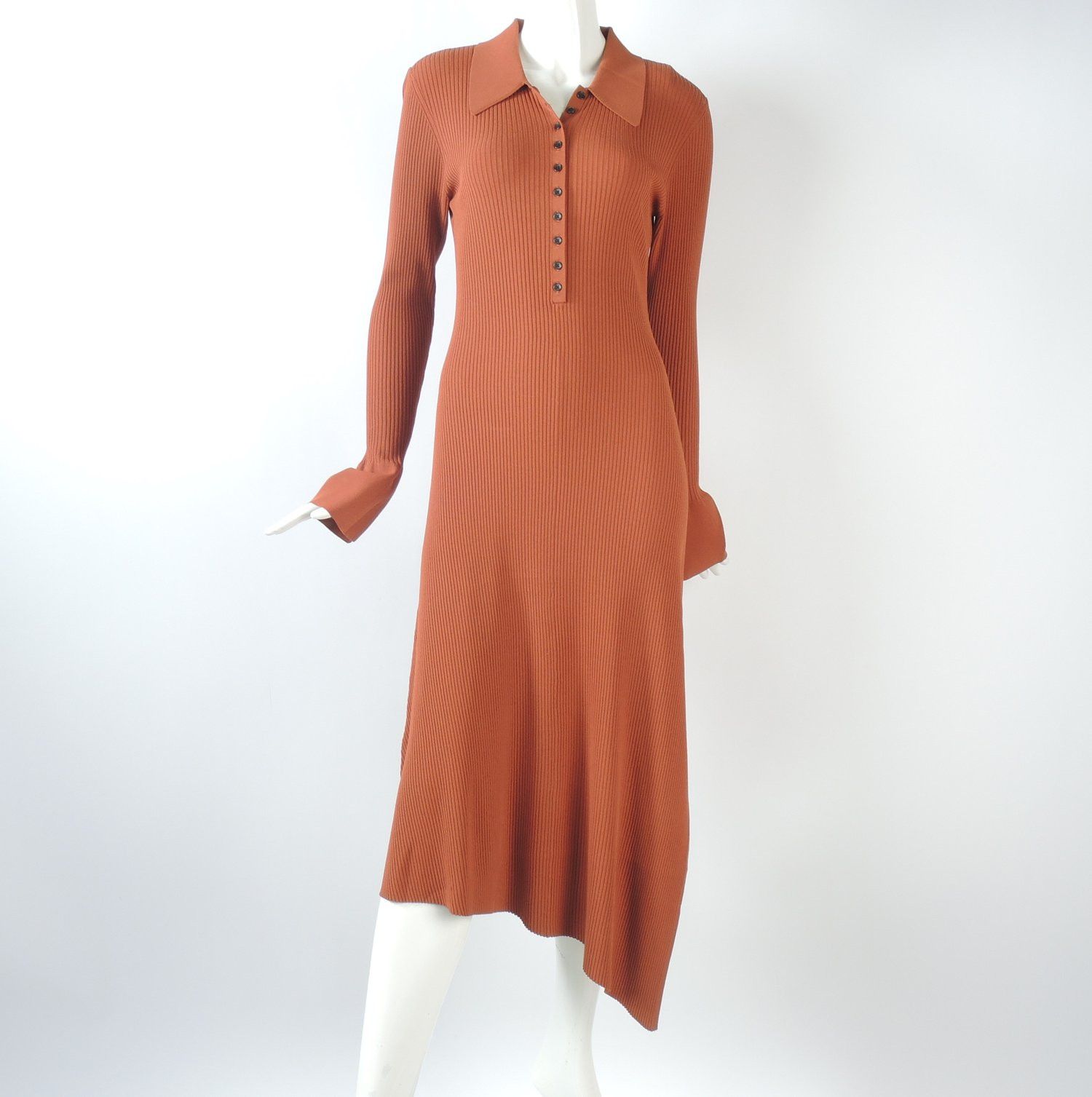 image of A L C O1Smst1Ft0424 Midi Dress In Rust, Women's (Size XL)