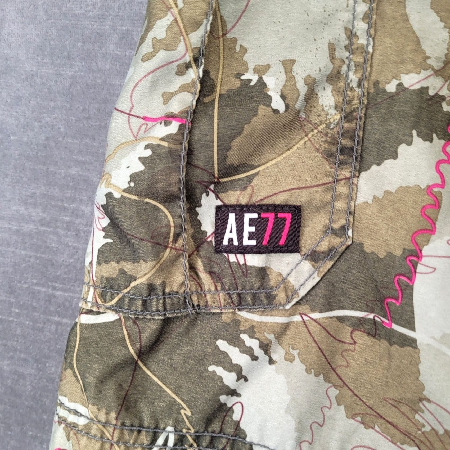 Vintage American Eagle Mens Cargo Board Shorts Size 30 Camo AE77 Blue Gorp Size US 30 / EU 46 - 8 Thumbnail
