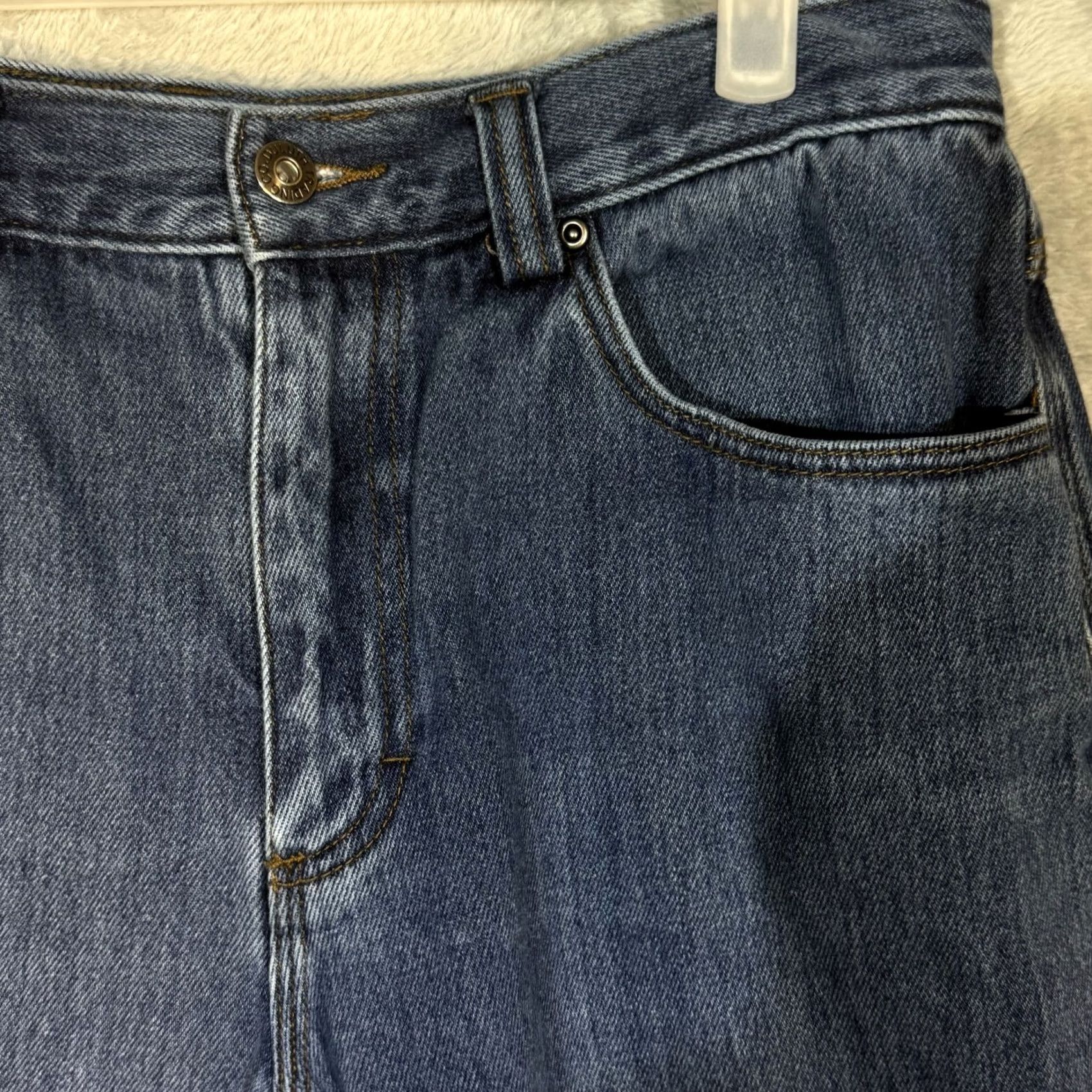 Duluth Trading Company Duluth Trading Company Carpenter Jeans Mens Straight Blue Denim 34 x 32 Mid-Rise 5-Pocket Size US 34 / EU 50 - 4 Thumbnail