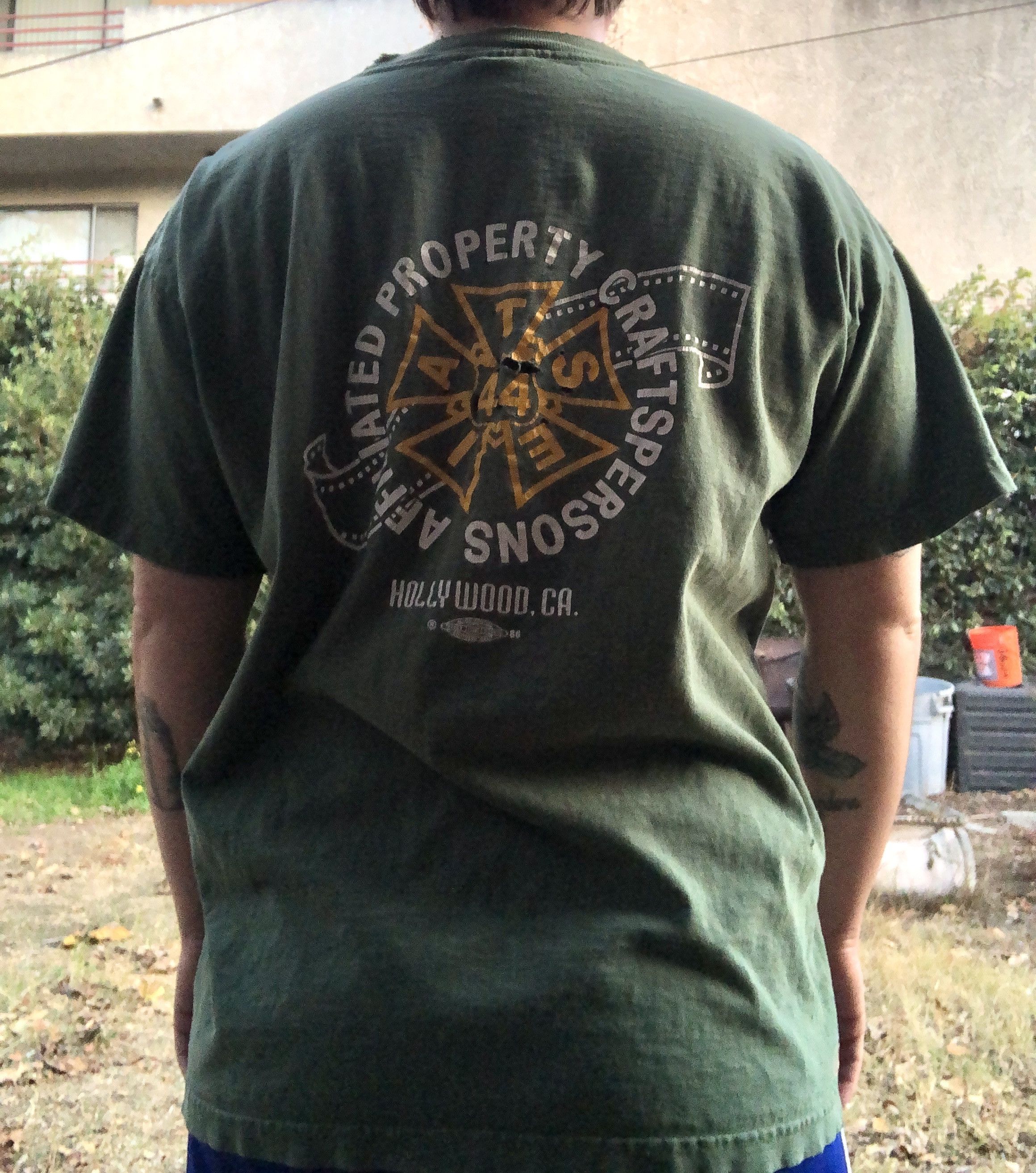 Vintage Vintage IATSE T-Shirt Hollywood CA XL 1986 Size US XL / EU 56 / 4 - 6 Thumbnail