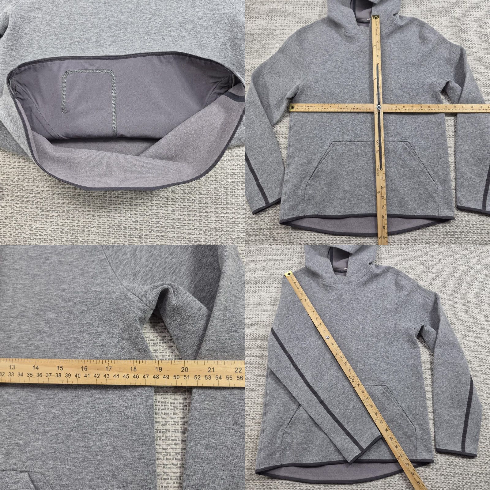 Lululemon Lululemon Hoodie Mens Small/Medium Gray Pullover Raglan Kangaroo Pocket Athletic Comfort Urban USA Size US M / EU 48-50 / 2 - 8 Thumbnail