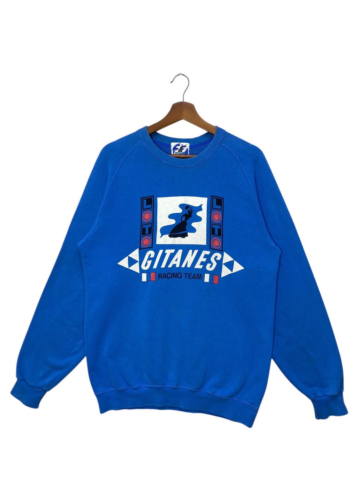 Vintage Vintage Gitanes Racing Team Sweatshirt Big Logo Size M Size US M / EU 48-50 / 2 - 1 Thumbnail