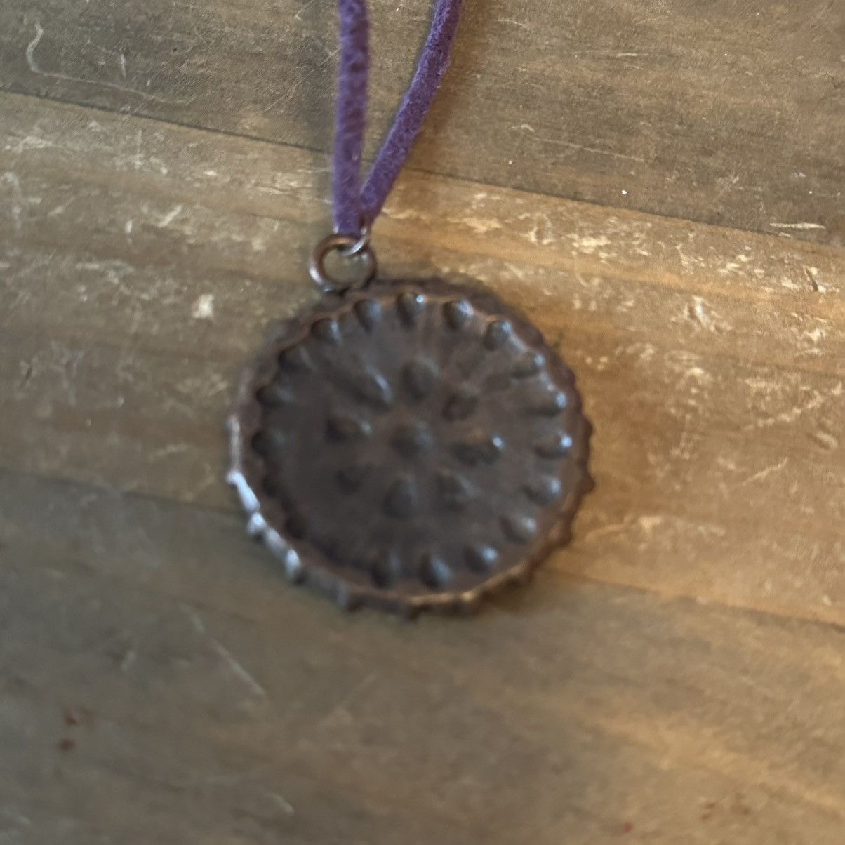 Vintage Vintage Robert Rose gemstone medallion pendant cord necklace Size ONE SIZE - 5 Thumbnail